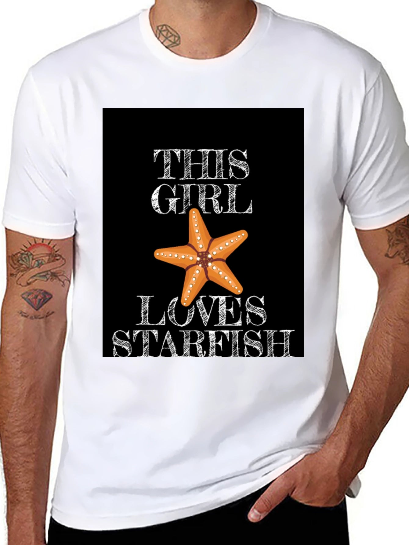 This Girl Loves Starfish Graphic Tee