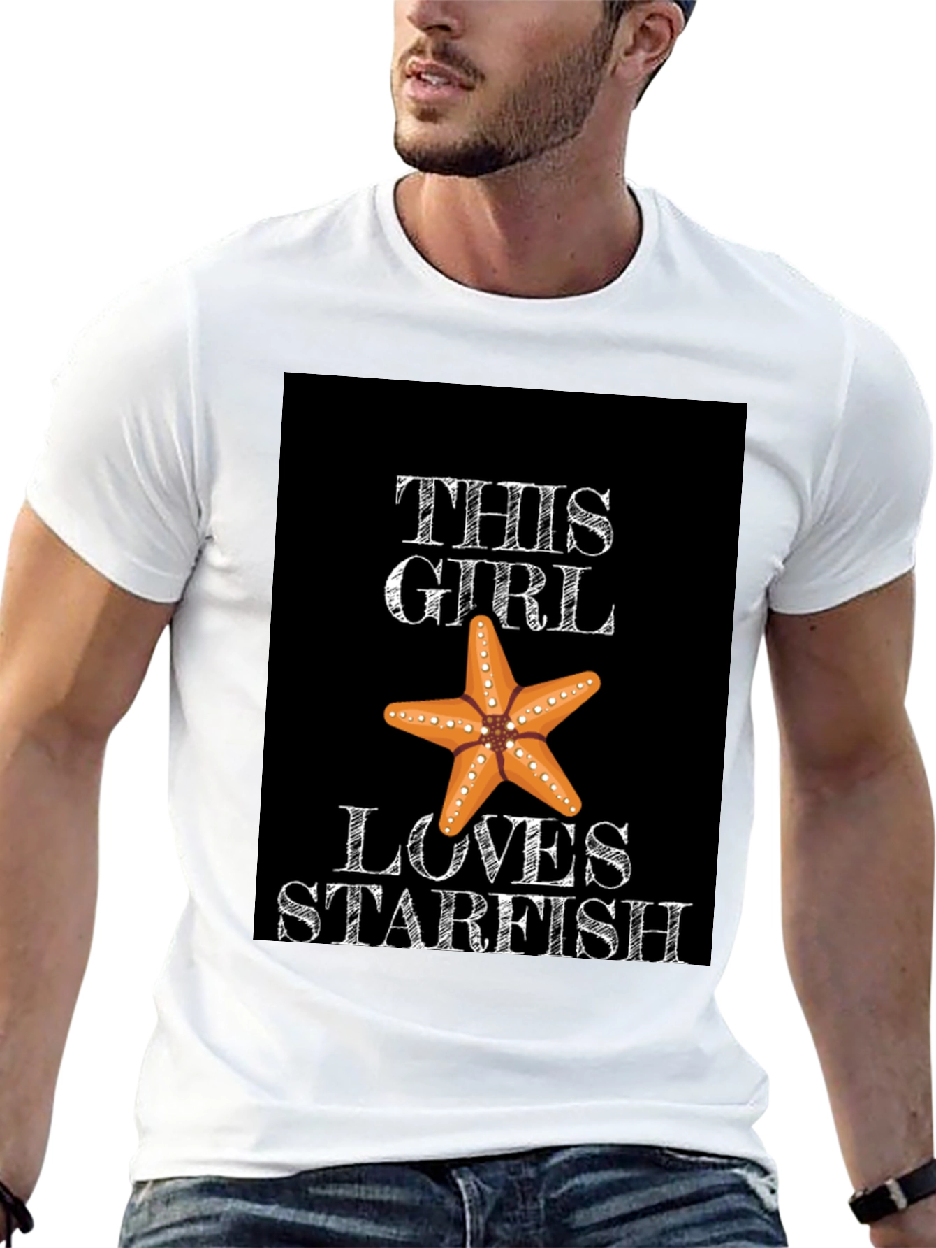 This Girl Loves Starfish Graphic Tee