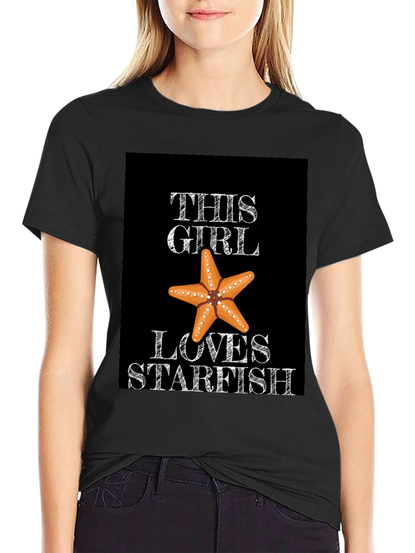 This Girl Loves Starfish Graphic Tee