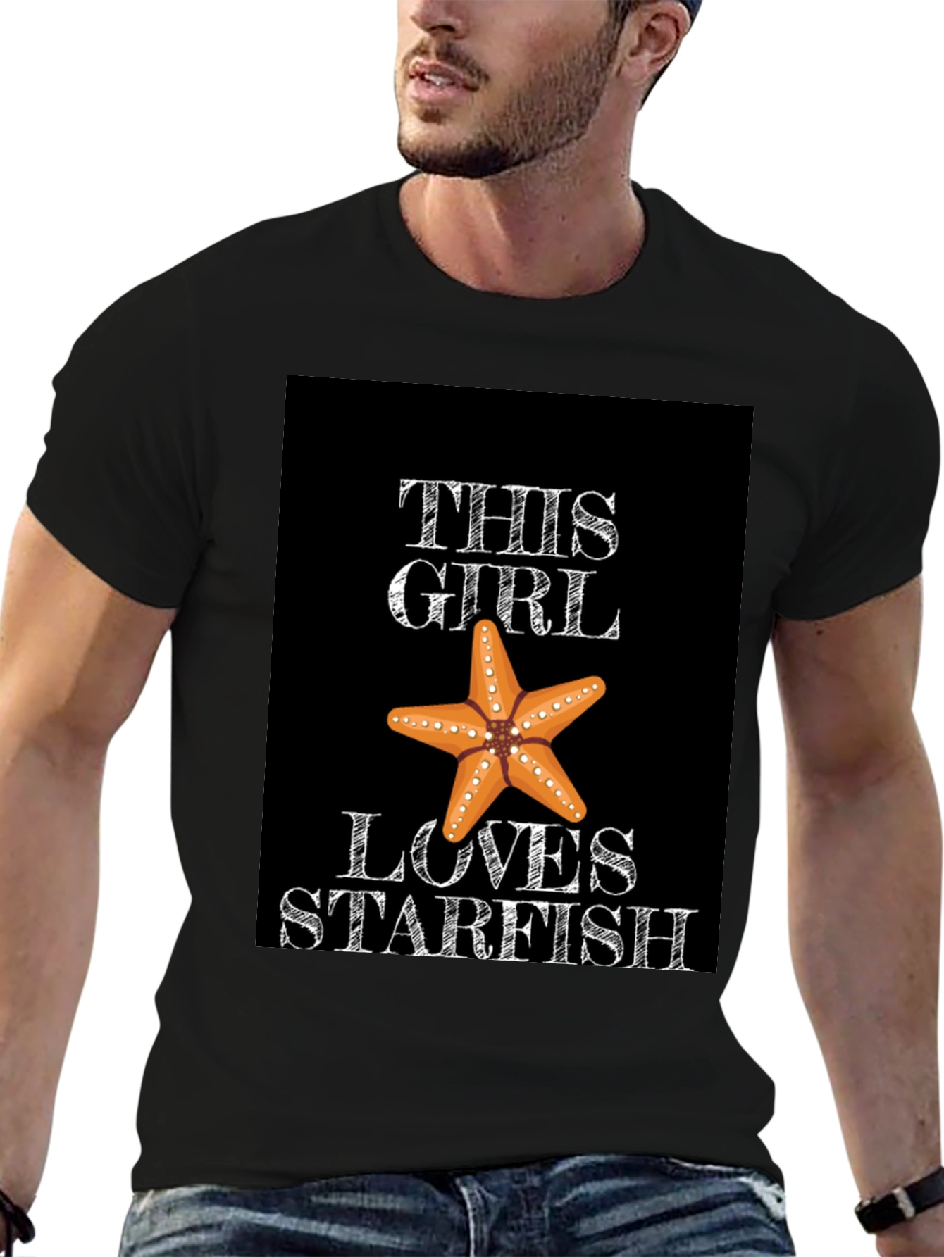 This Girl Loves Starfish Graphic Tee