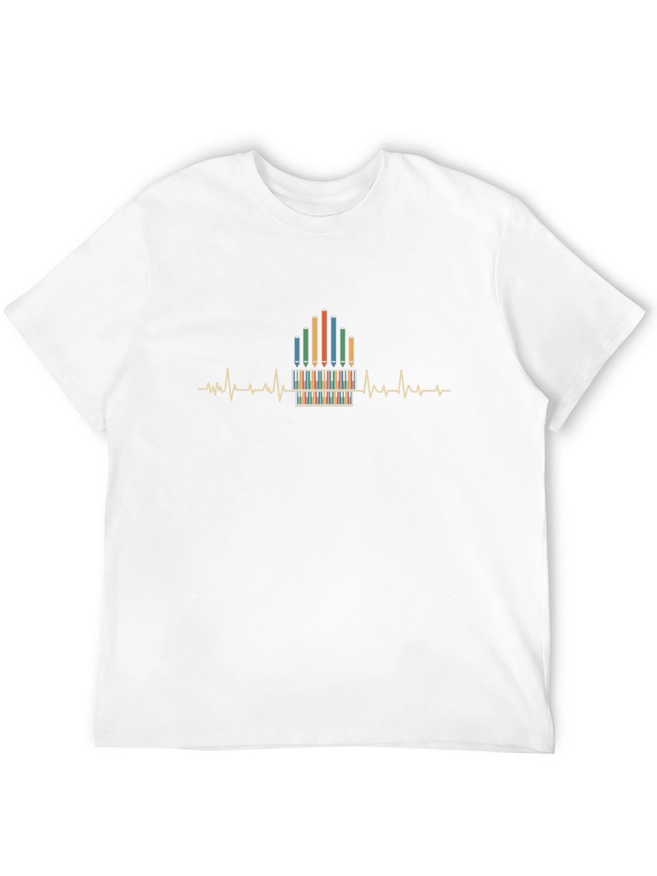 Artists Heartbeat Graphic Tee - Unisex Black T-Shirt