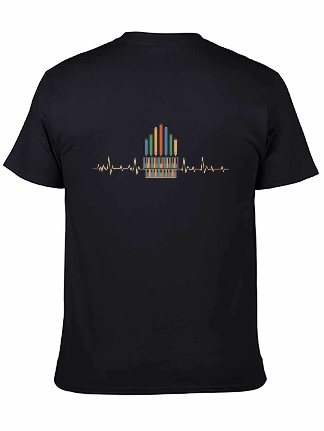 Artists Heartbeat Graphic Tee - Unisex Black T-Shirt