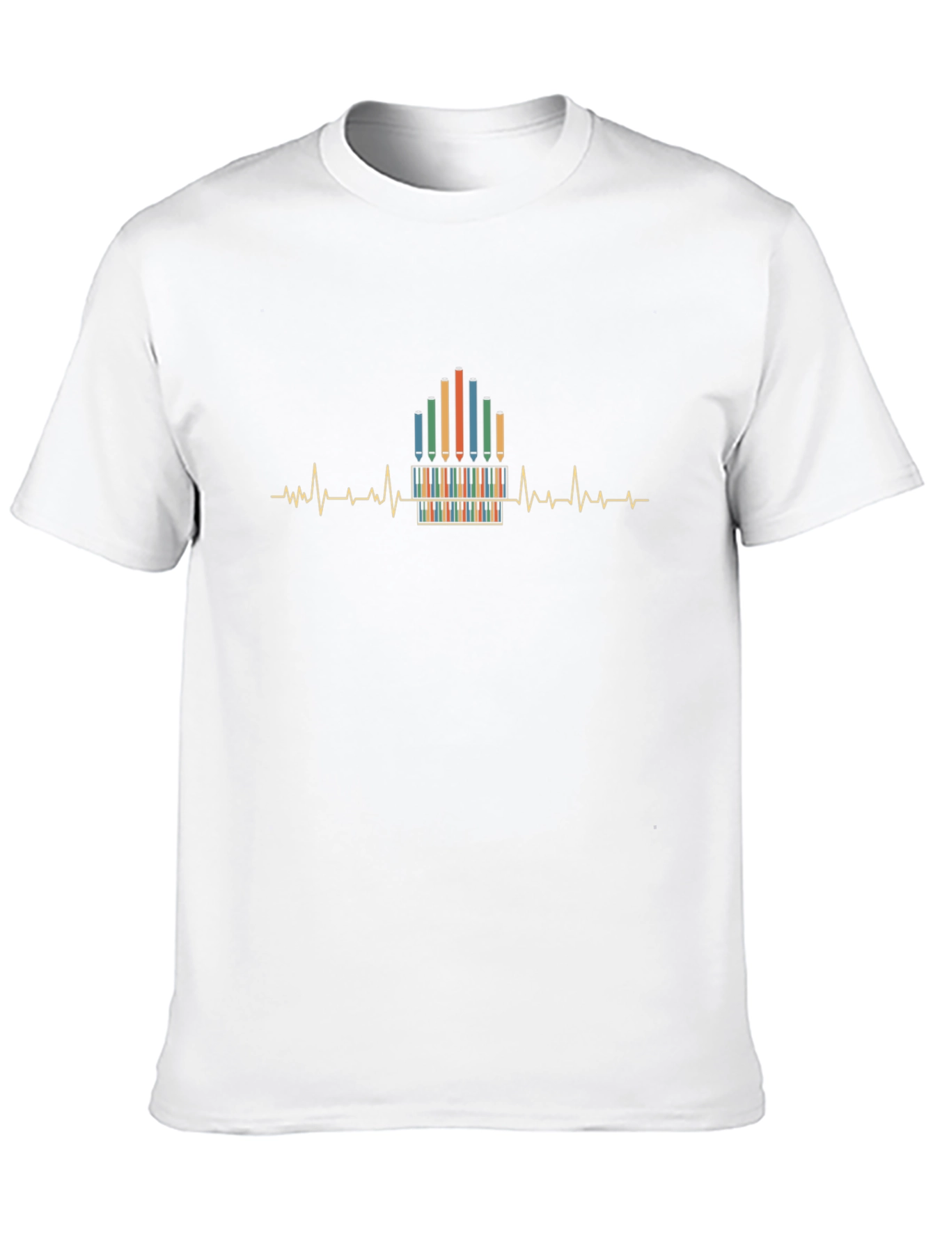 Artists Heartbeat Graphic Tee - Unisex Black T-Shirt
