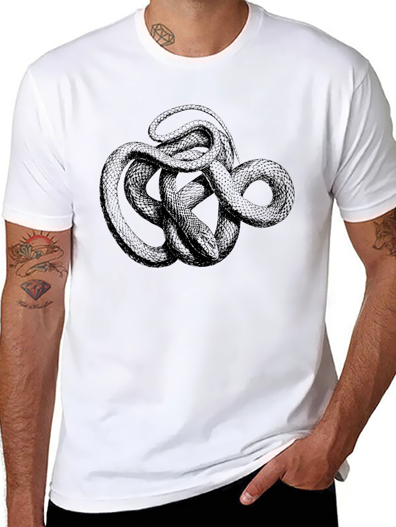 Black Snake Graphic Tee - Unisex