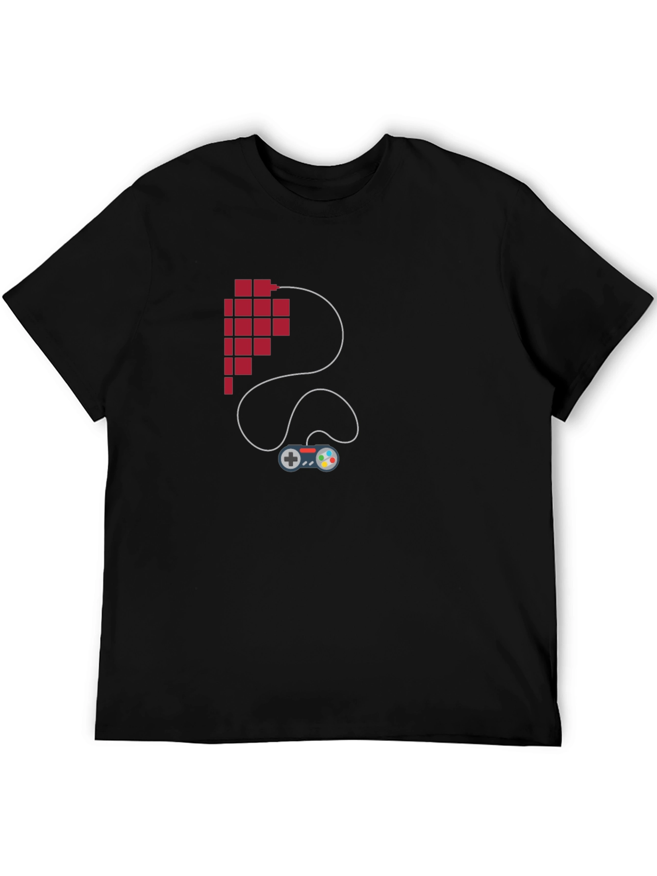 Pixel Heart Controller T-Shirt - Gamer Style