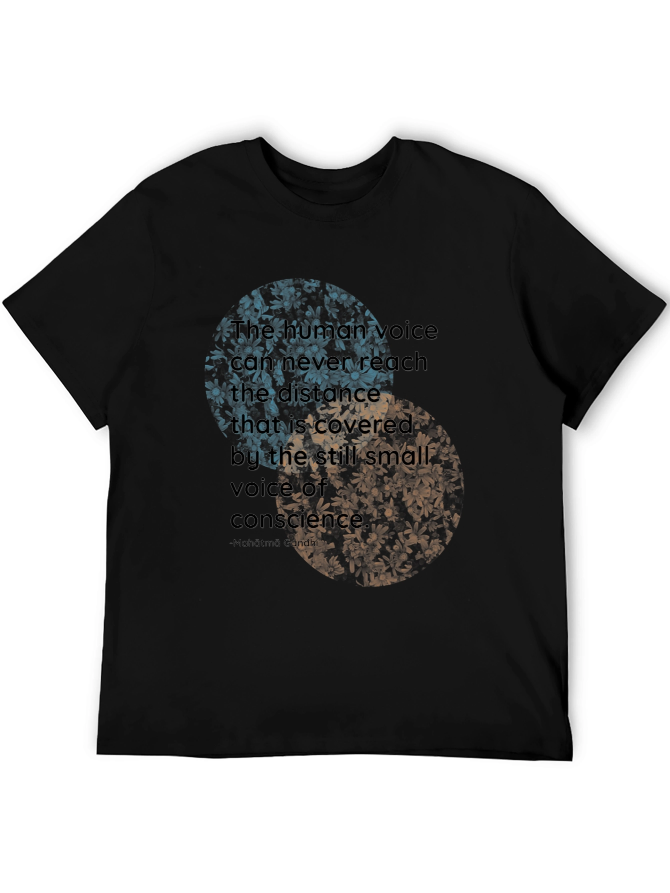 Inspirational Quote Graphic T-Shirt - Gandhi Quote