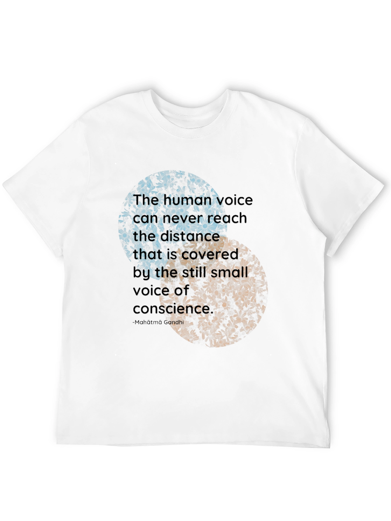 Inspirational Quote Graphic T-Shirt - Gandhi Quote