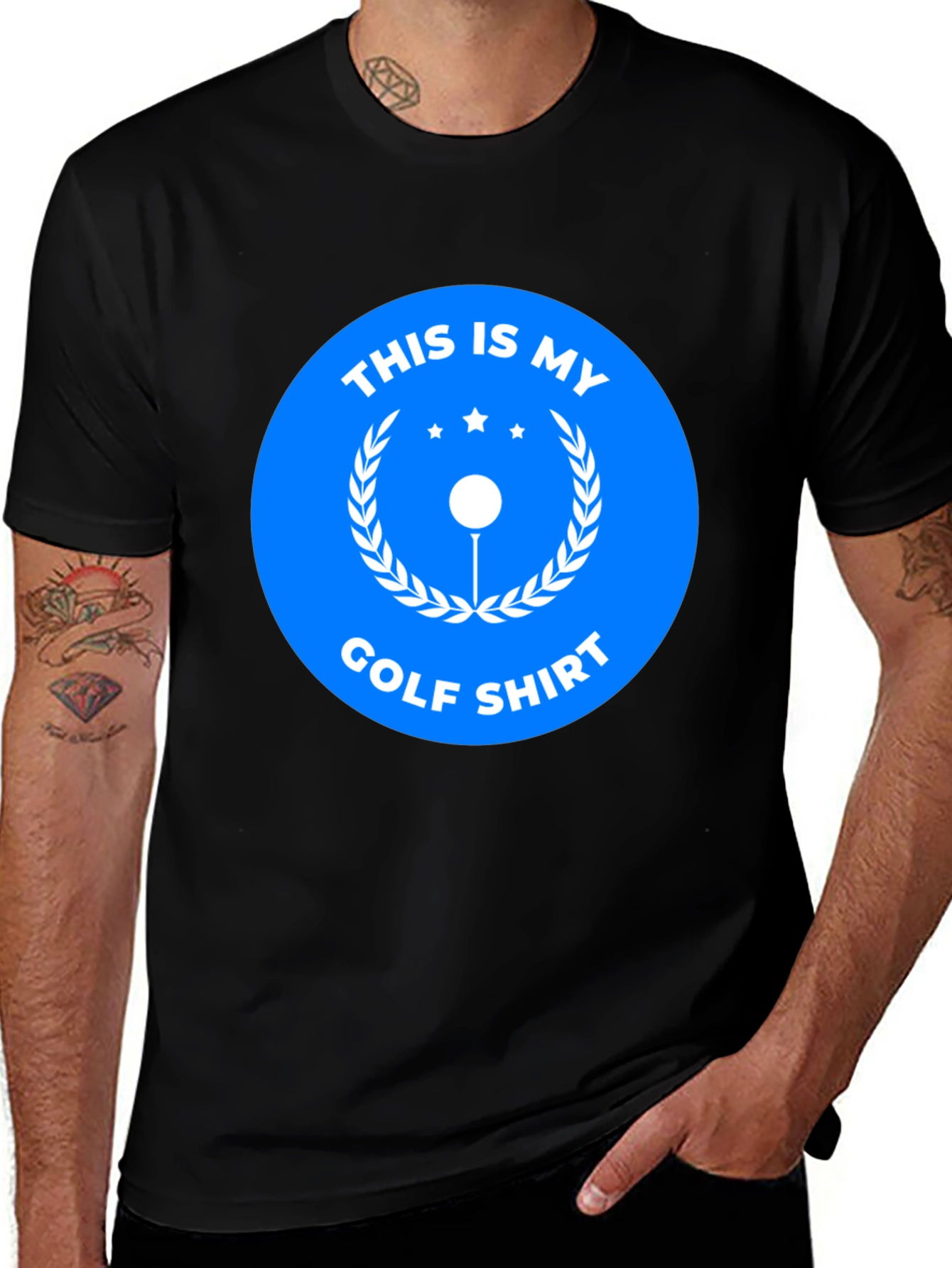 This is My Golf Shirt - Mens Black Tee