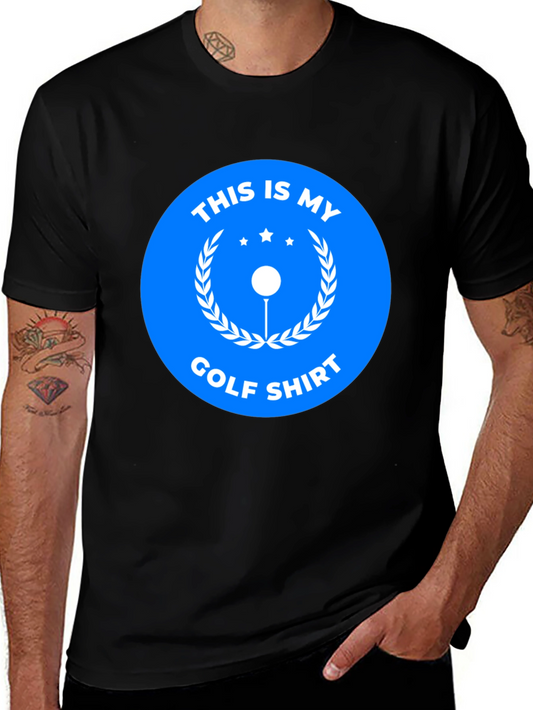 This is My Golf Shirt - Mens Black Tee