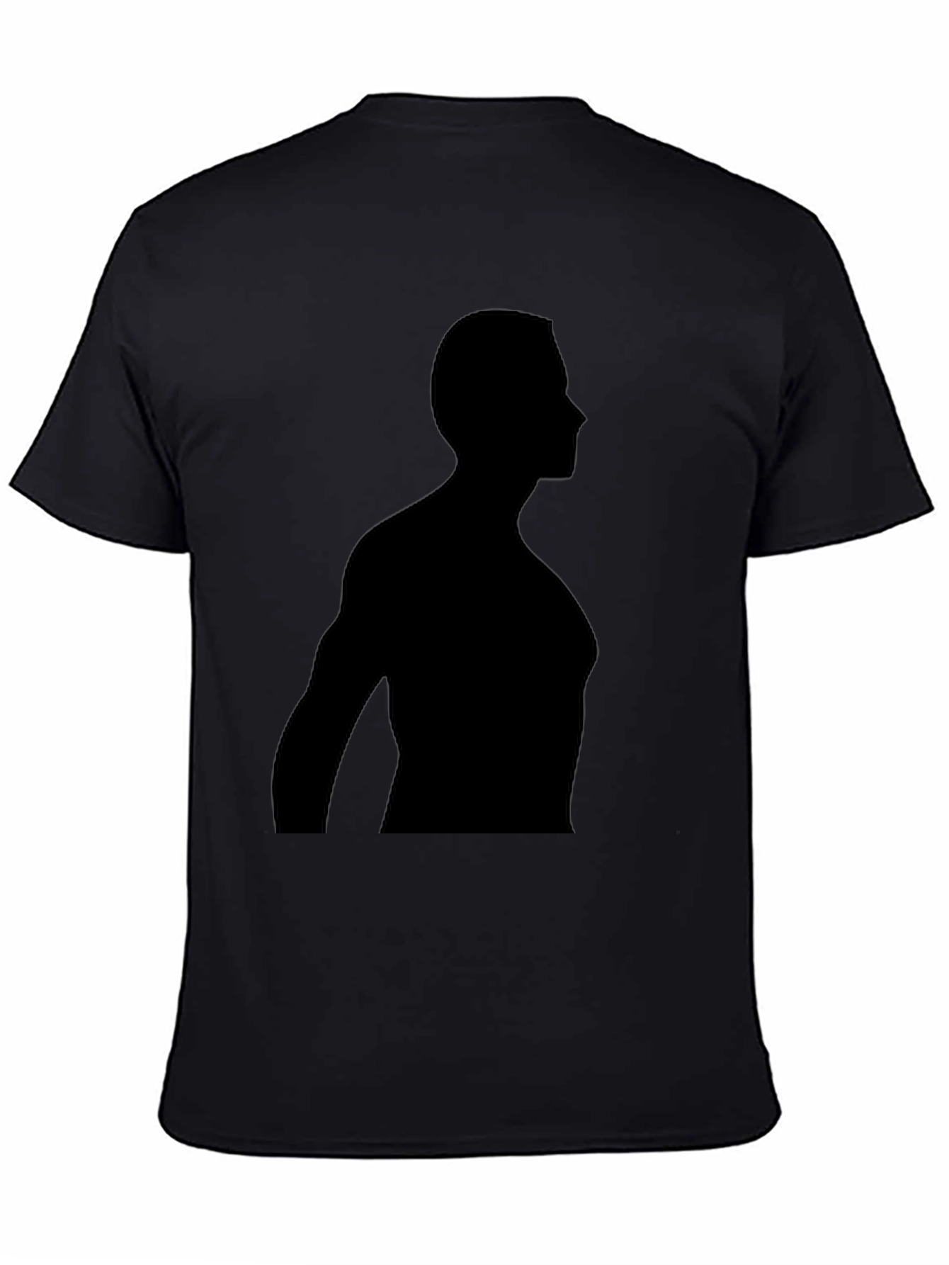 Mens Silhouette Graphic Black T-Shirt