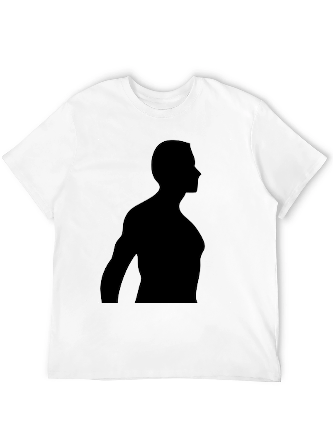 Mens Silhouette Graphic Black T-Shirt