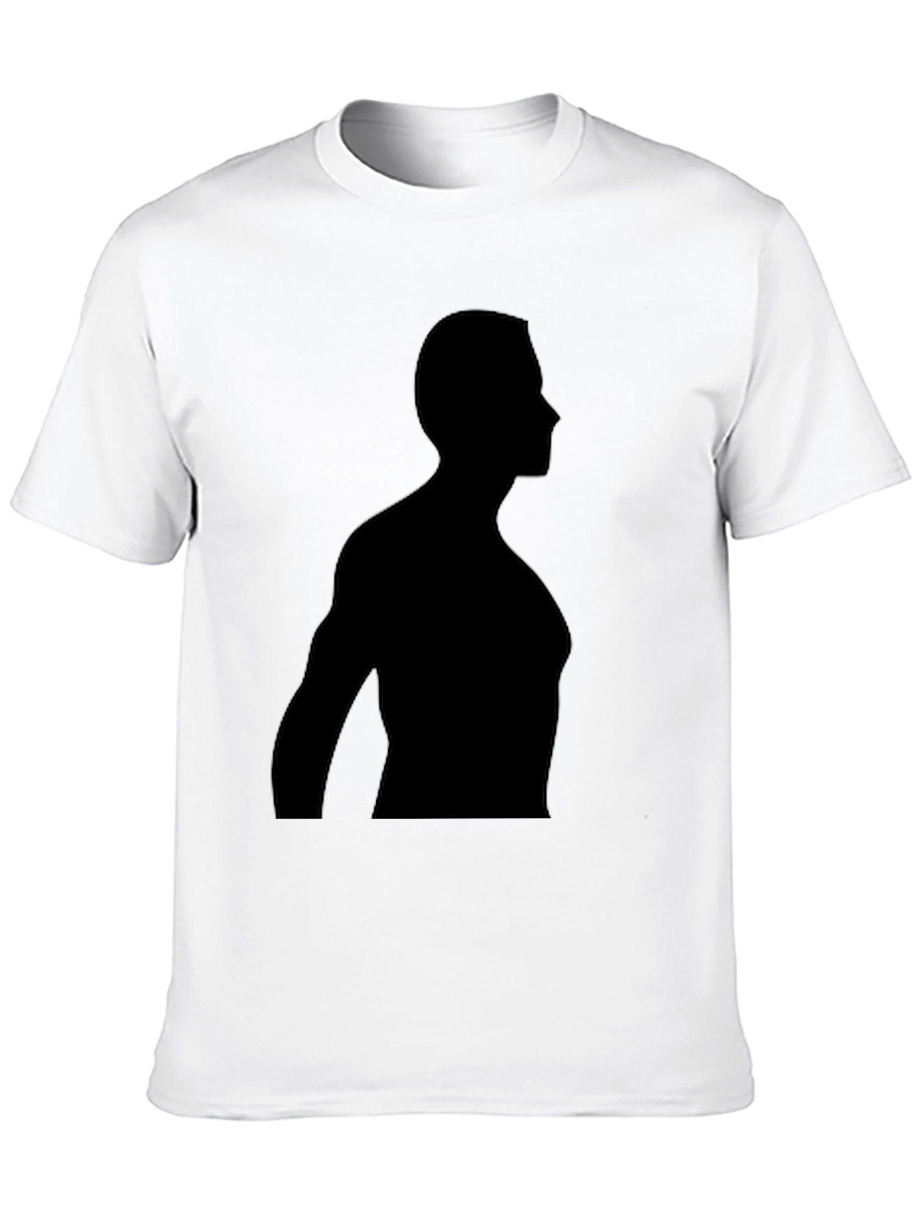 Mens Silhouette Graphic Black T-Shirt