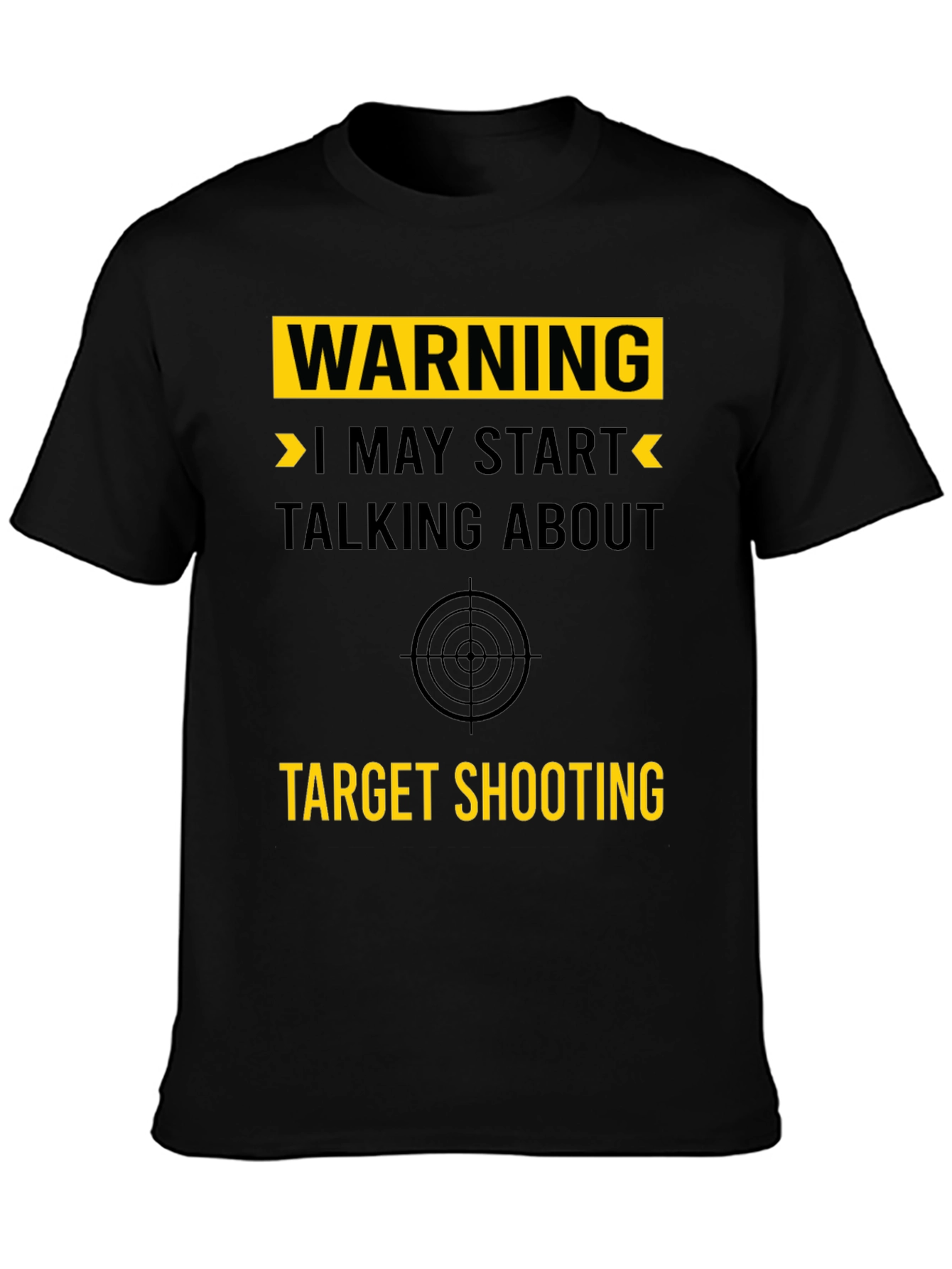 Warning: Target Shooting Graphic T-Shirt