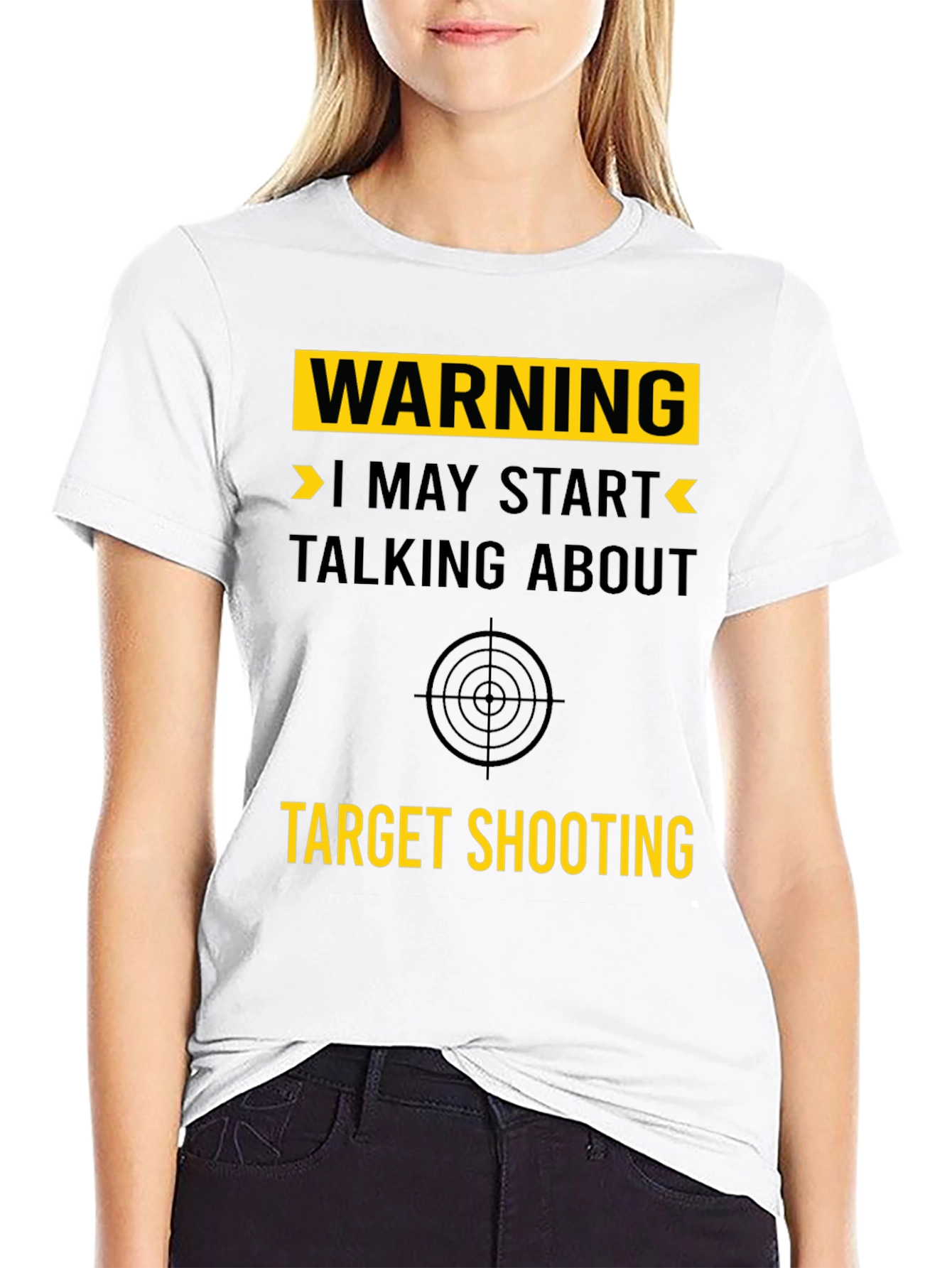 Warning: Target Shooting Graphic T-Shirt
