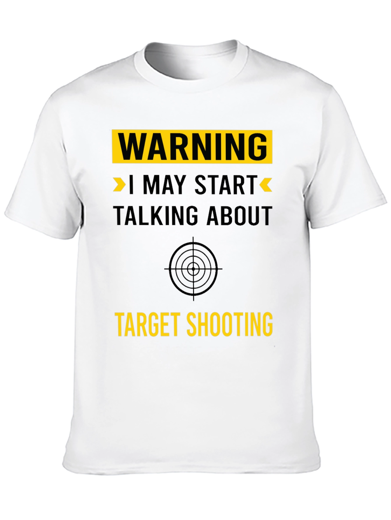 Warning: Target Shooting Graphic T-Shirt