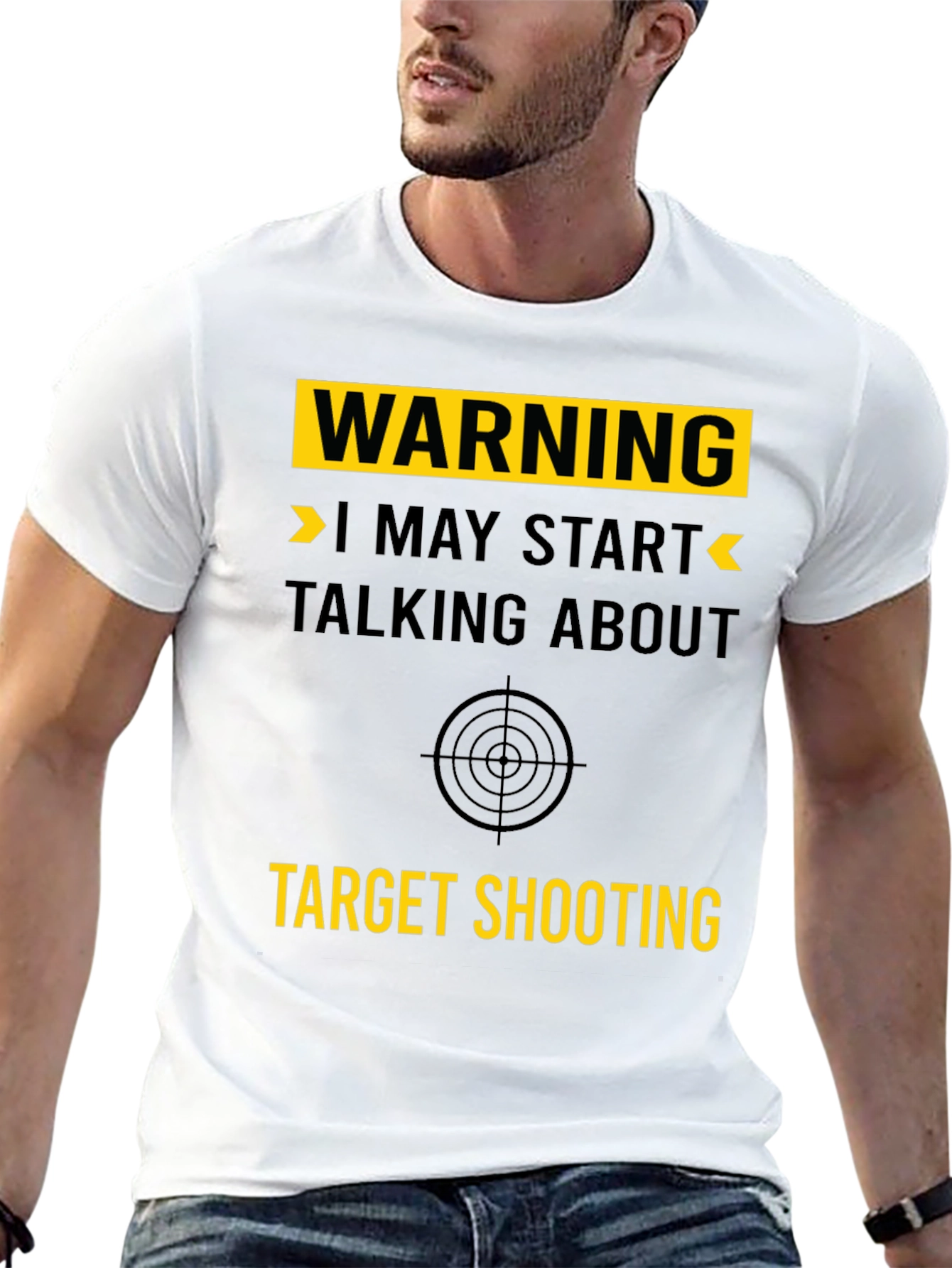 Warning: Target Shooting Graphic T-Shirt