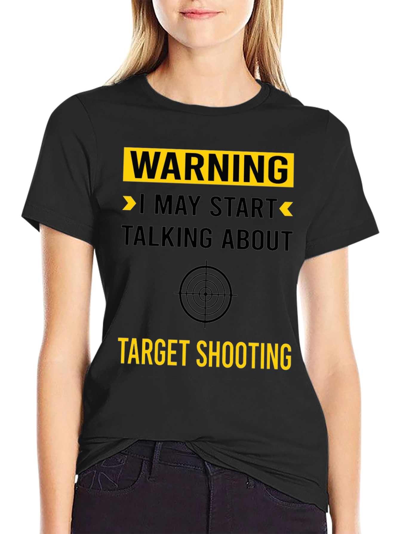 Warning: Target Shooting Graphic T-Shirt
