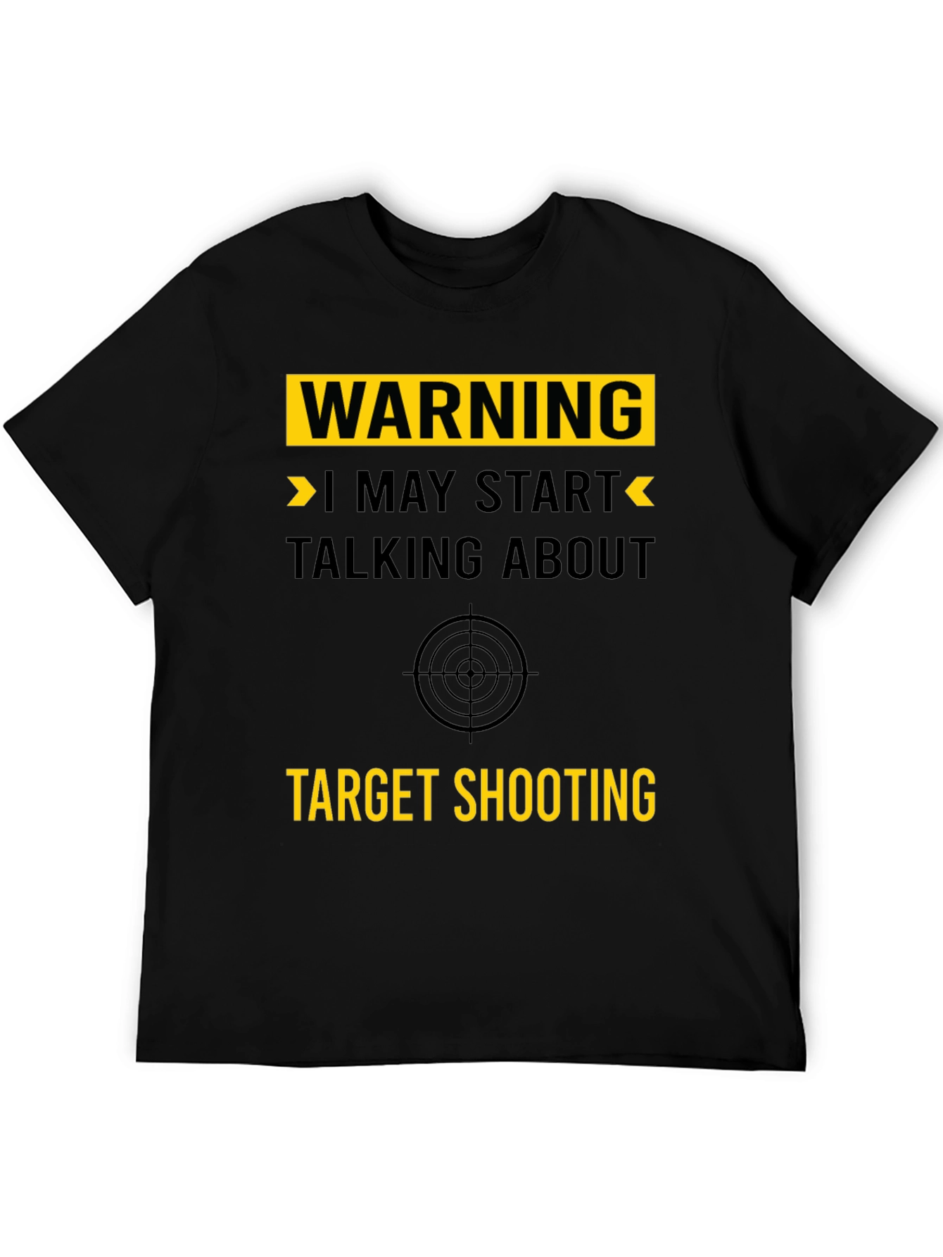 Warning: Target Shooting Graphic T-Shirt