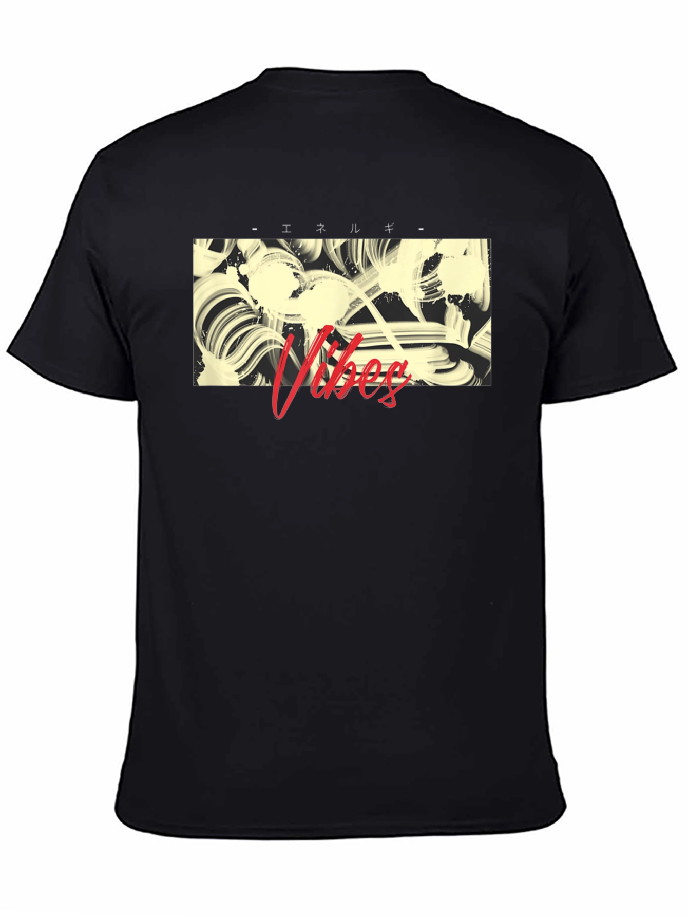 Vibes Graphic T-Shirt - Stylish Black Tee