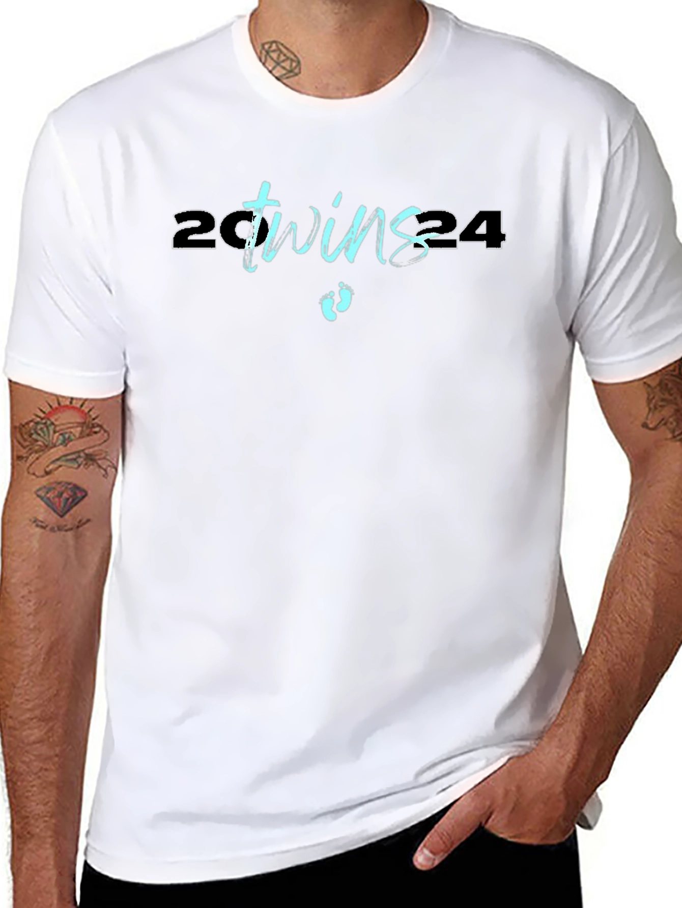 Twins 2024 Graphic Tee - New Parent Gift