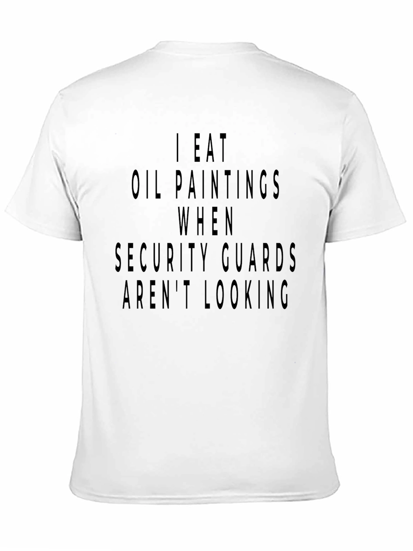 I Eat Oil Paintings Mens Black T-Shirt