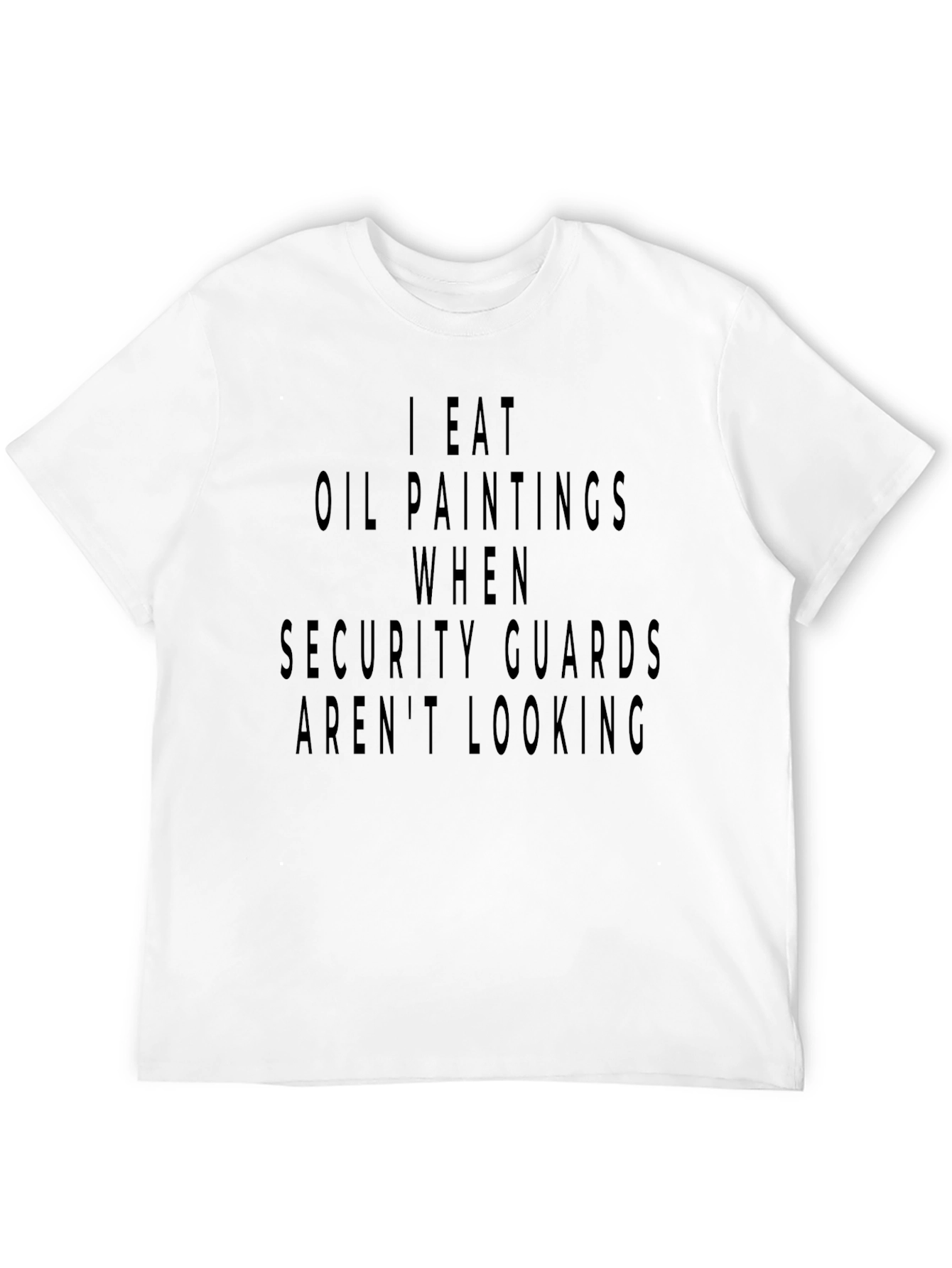I Eat Oil Paintings Mens Black T-Shirt