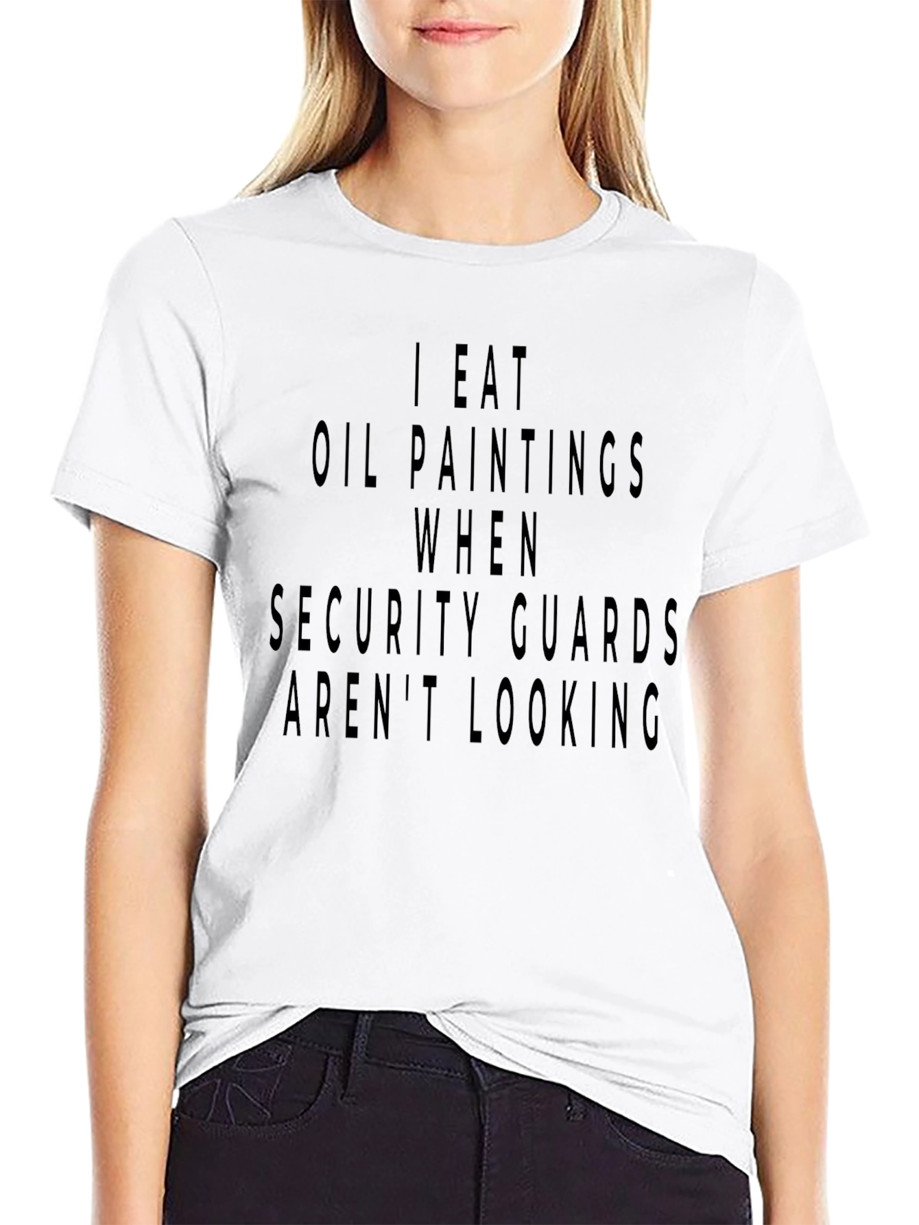 I Eat Oil Paintings Mens Black T-Shirt