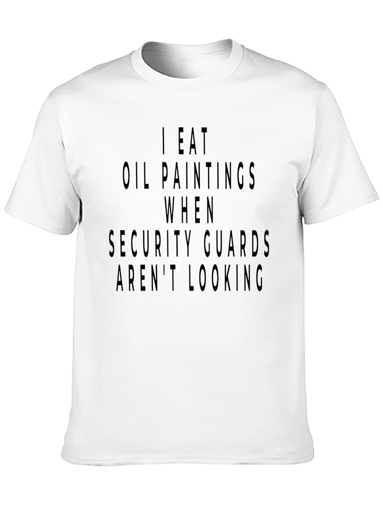 I Eat Oil Paintings Mens Black T-Shirt