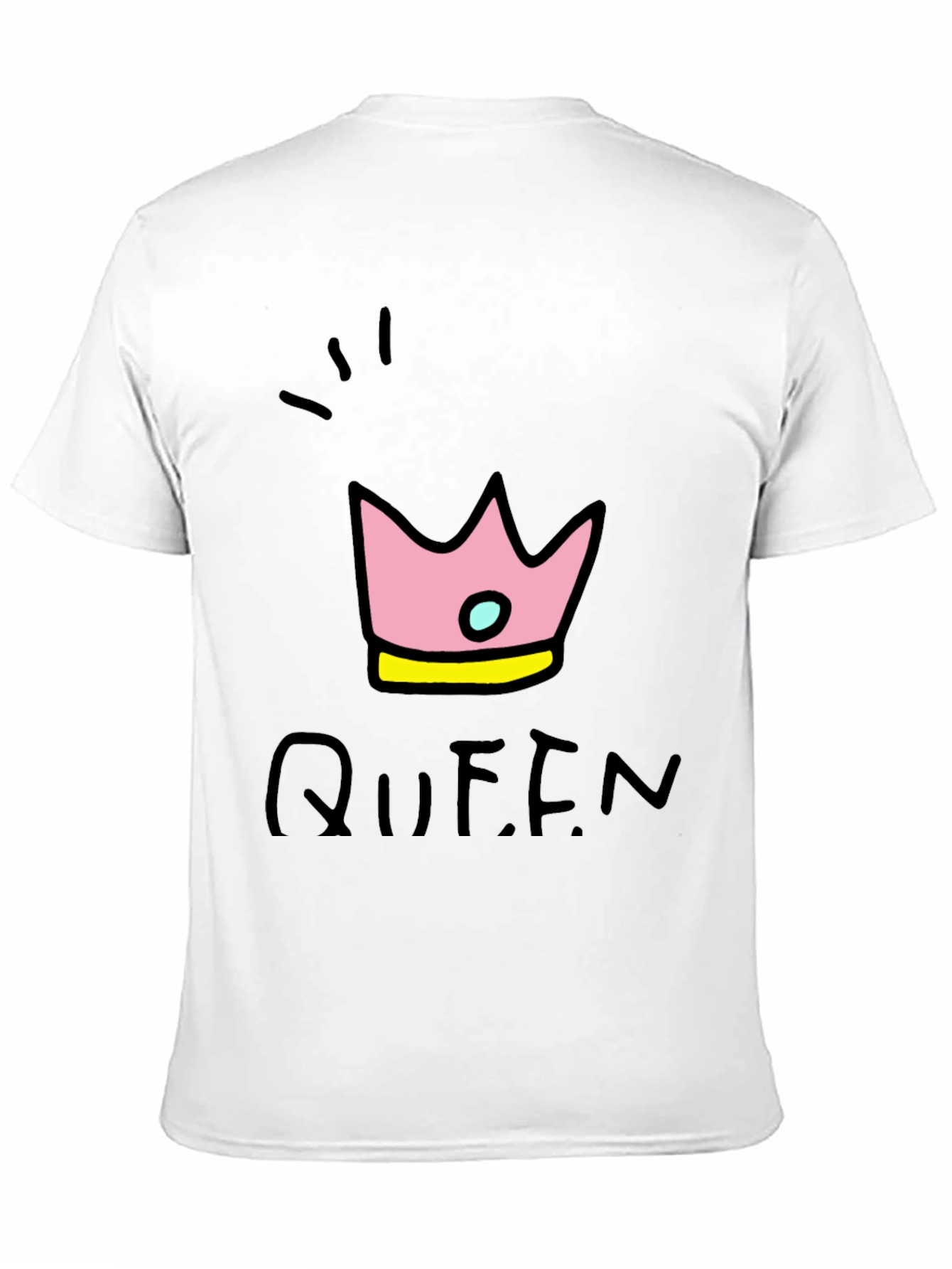 Queen Crown Graphic Tee - Black T-Shirt