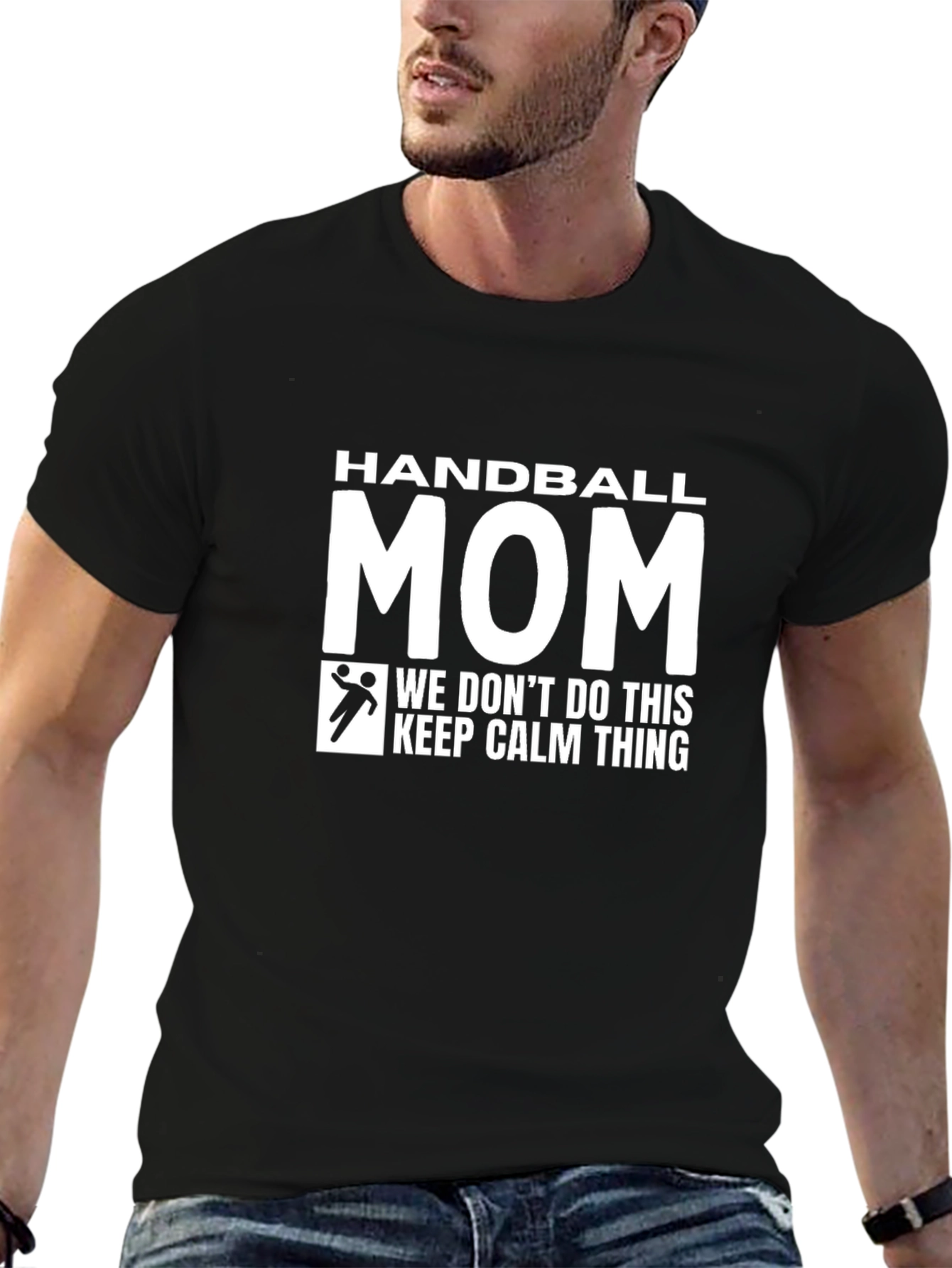 Handball Mom T-Shirt - We Dont Do Calm!