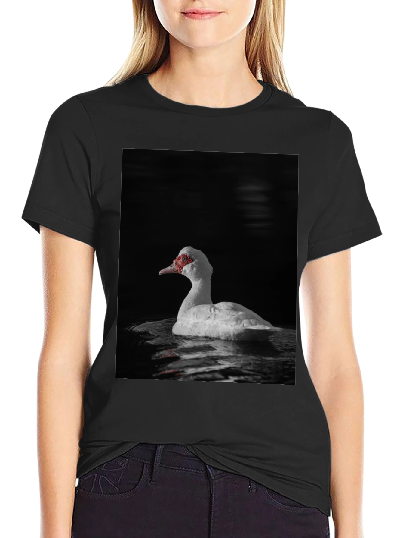 Duck Graphic Black T-Shirt
