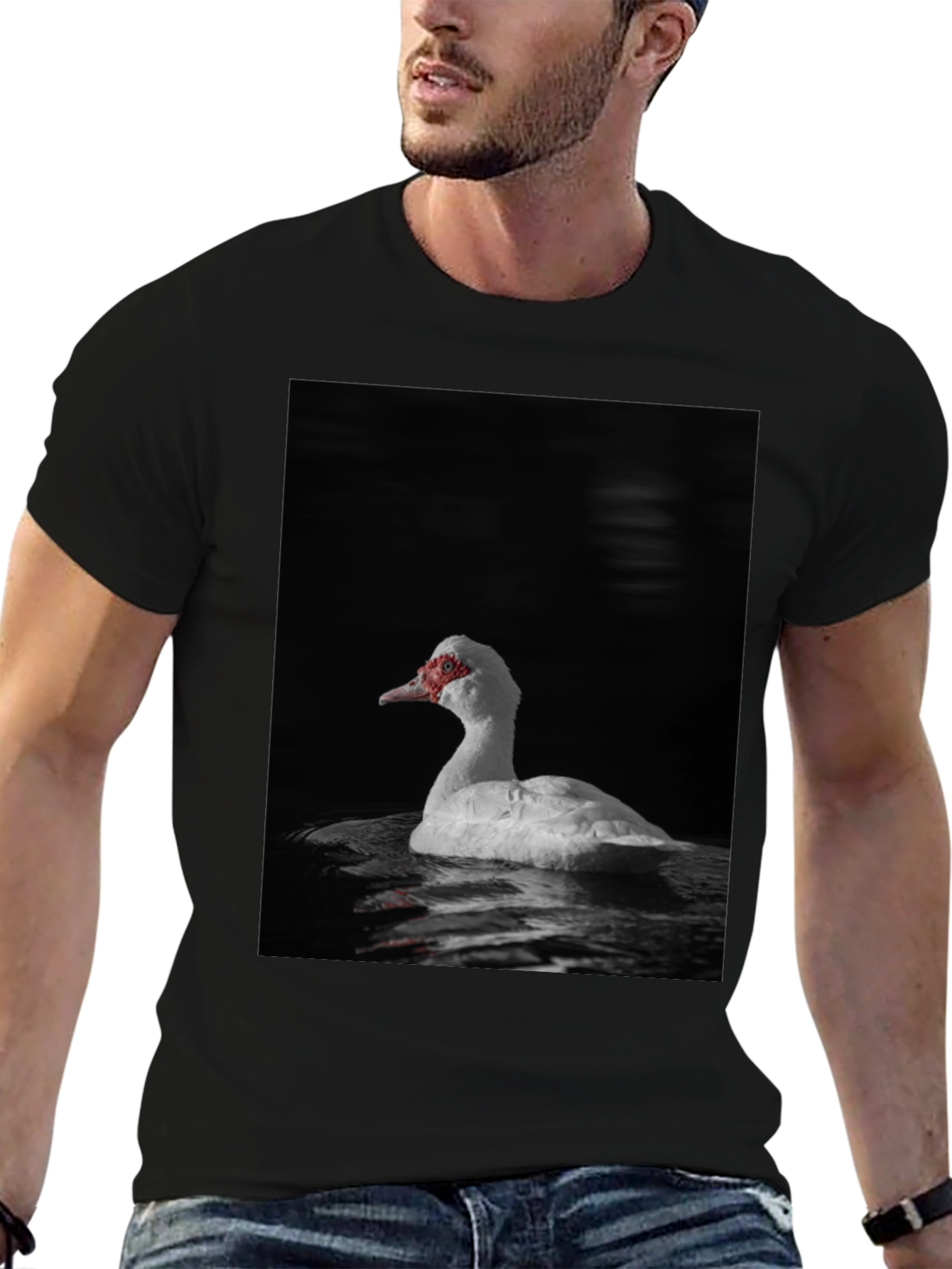 Duck Graphic Black T-Shirt
