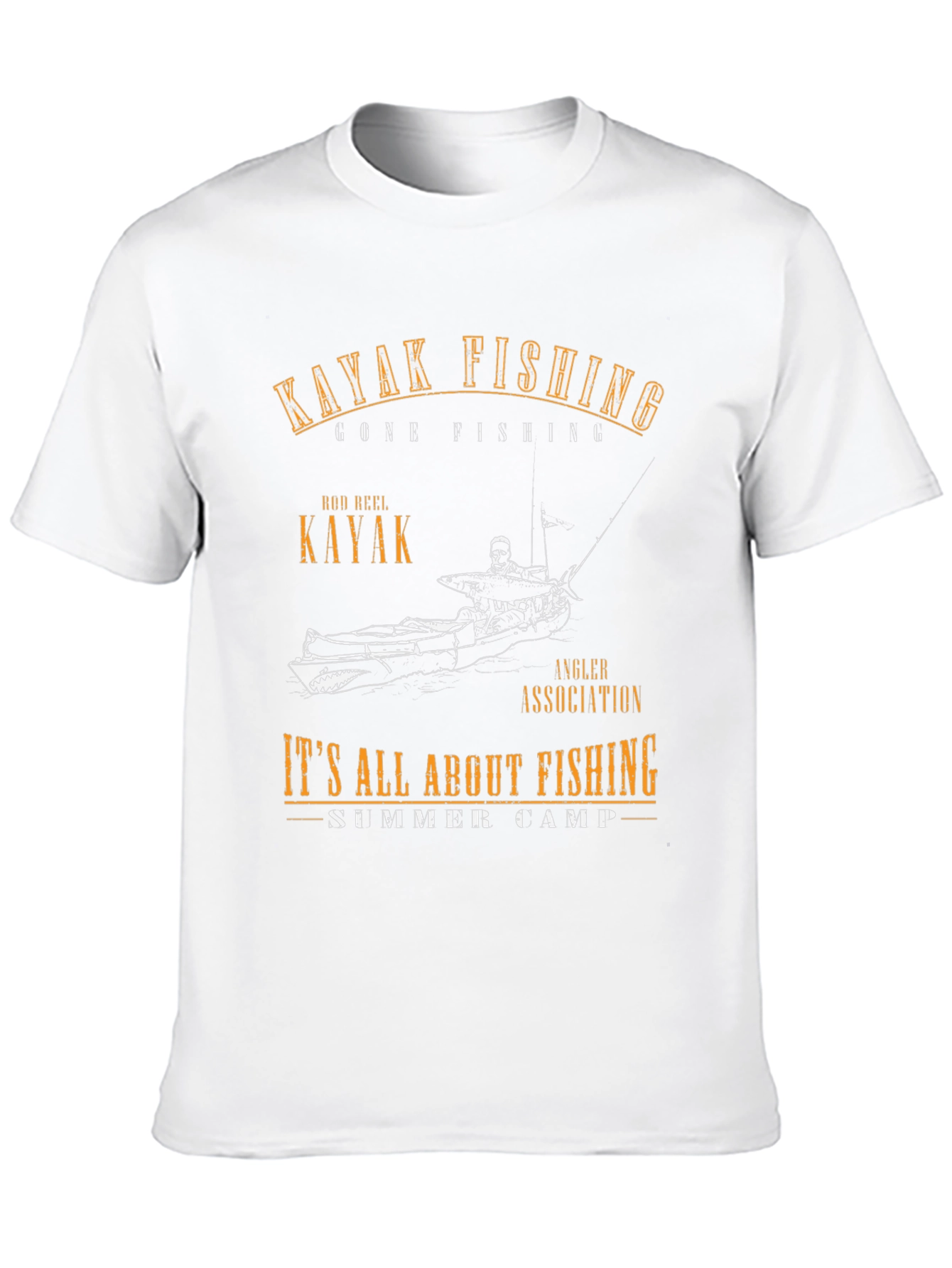 Kayak Fishing T-Shirt - Angler Association Summer Camp Tee