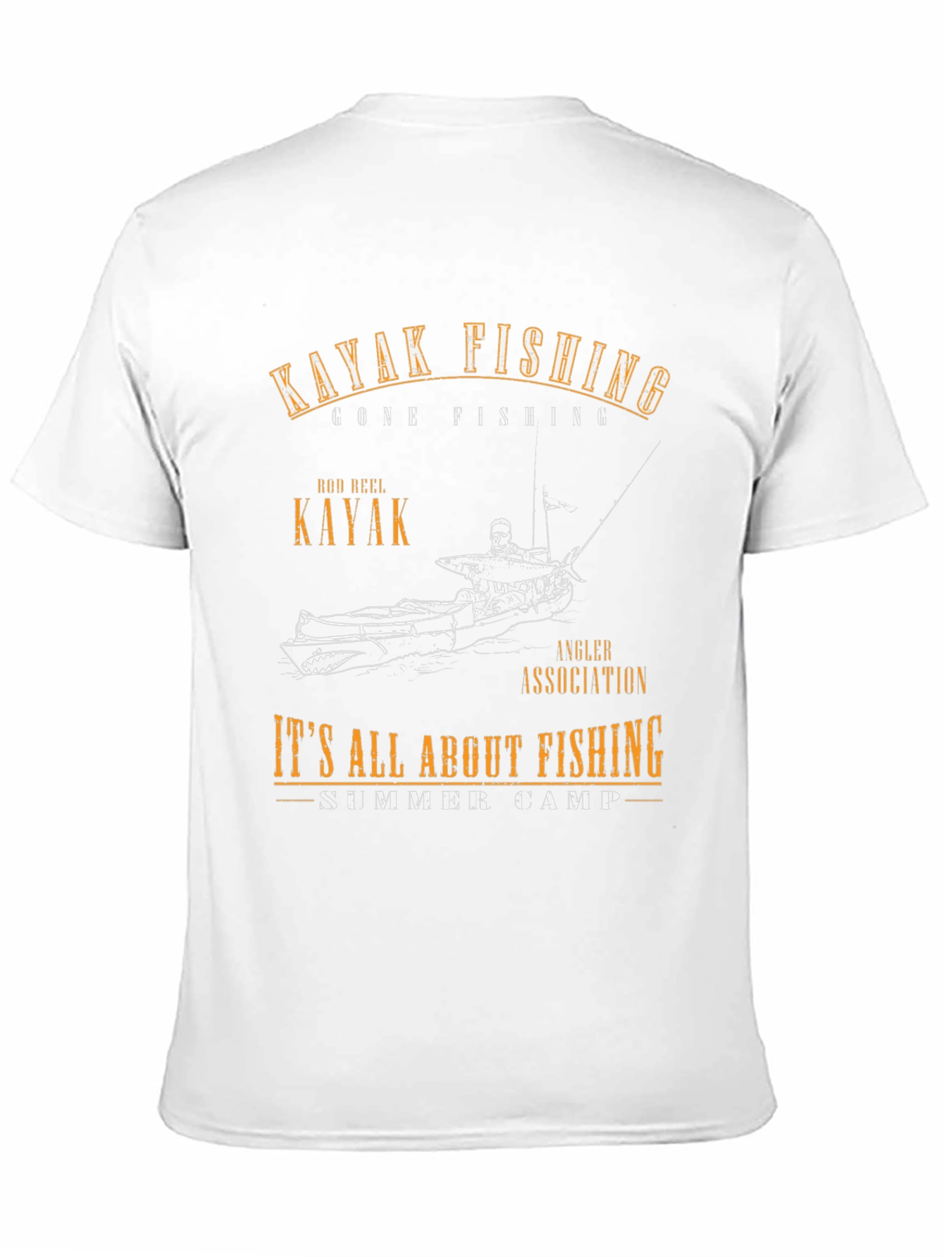 Kayak Fishing T-Shirt - Angler Association Summer Camp Tee
