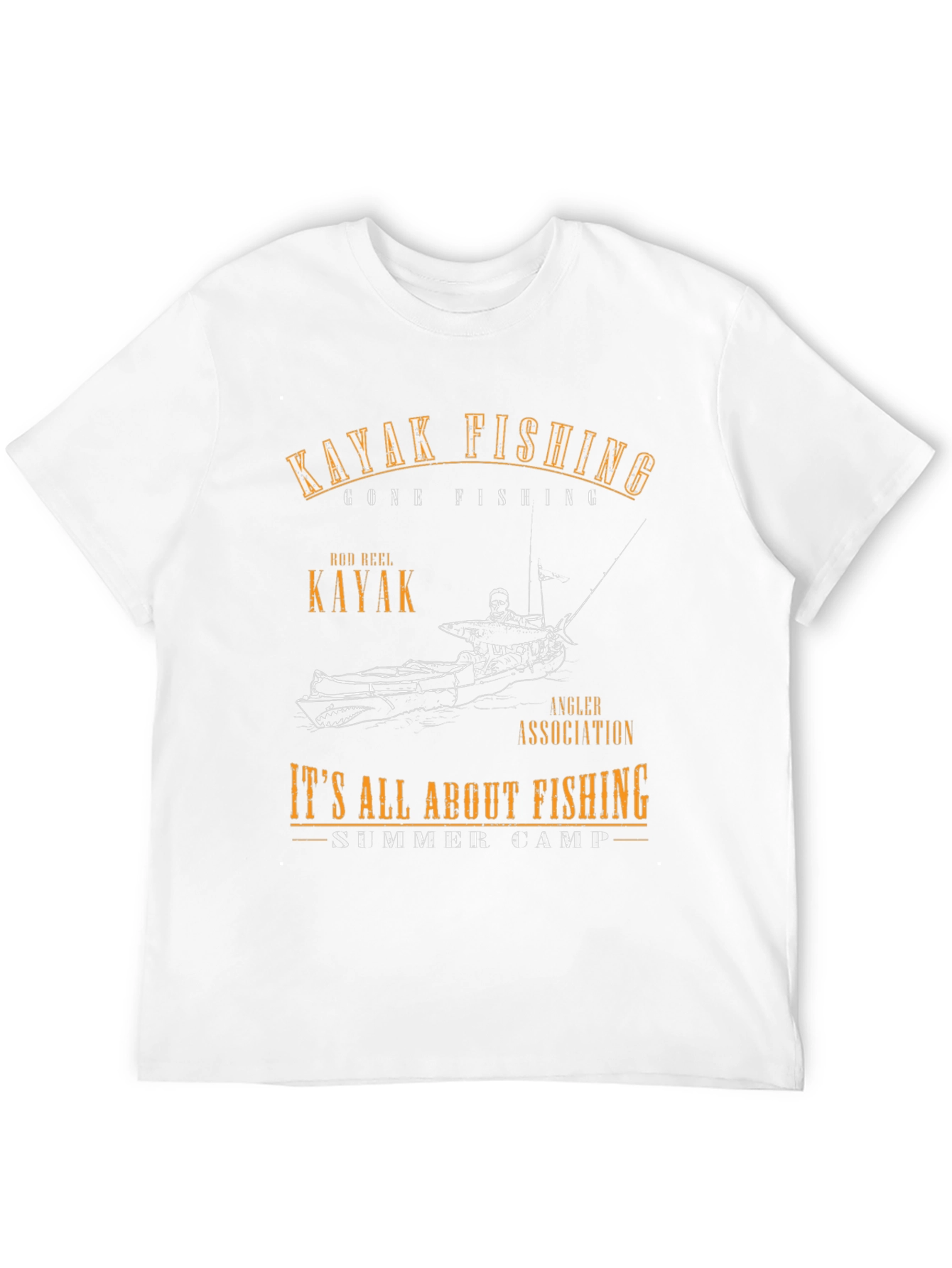 Kayak Fishing T-Shirt - Angler Association Summer Camp Tee