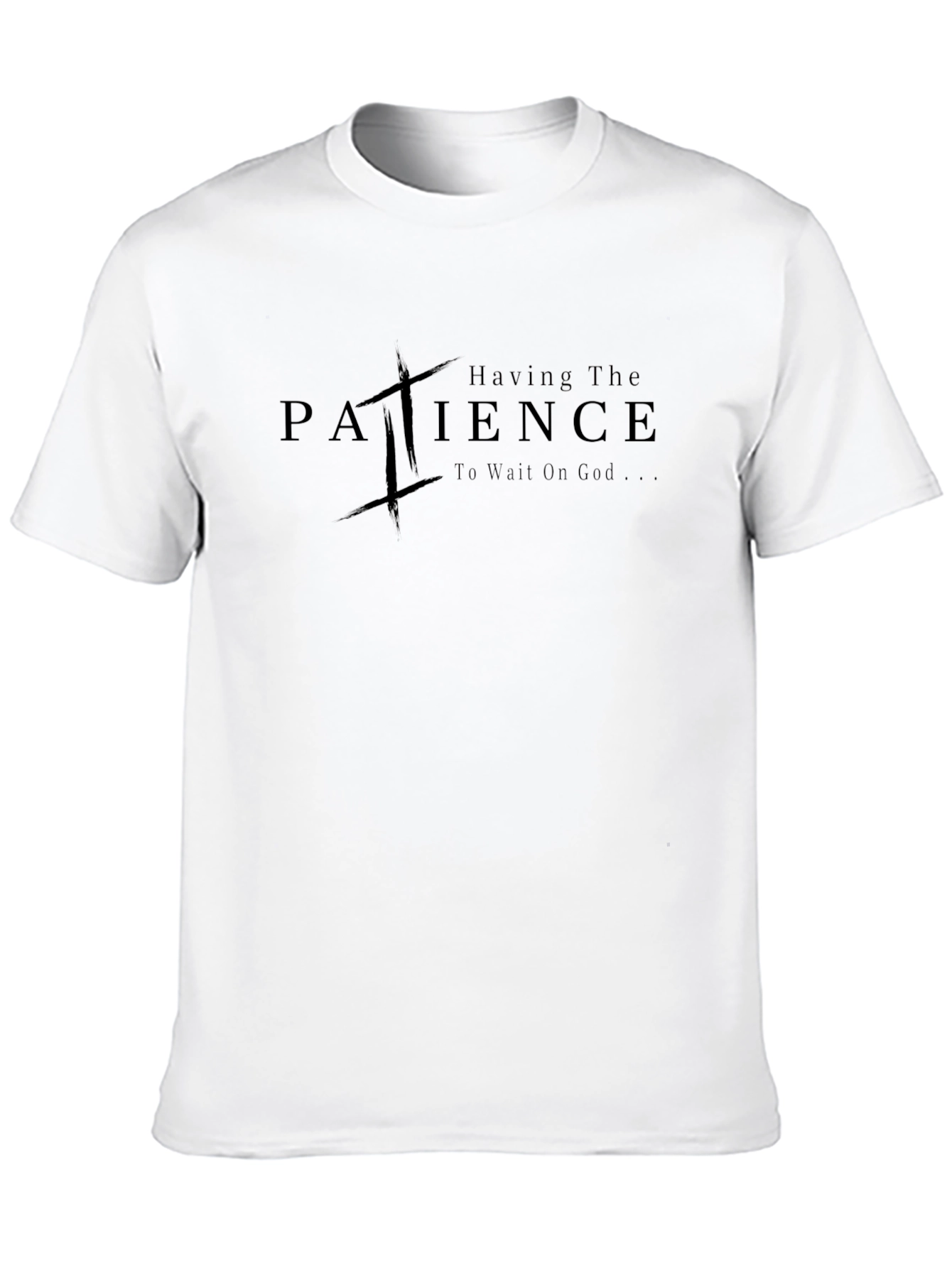 Patience Graphic Black T-Shirt