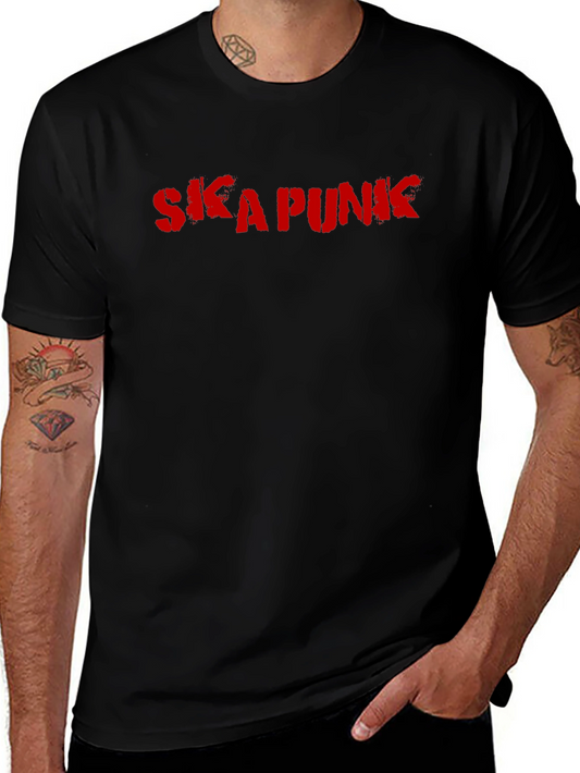 Ska Punk Graphic T-Shirt - Black Cotton Tee