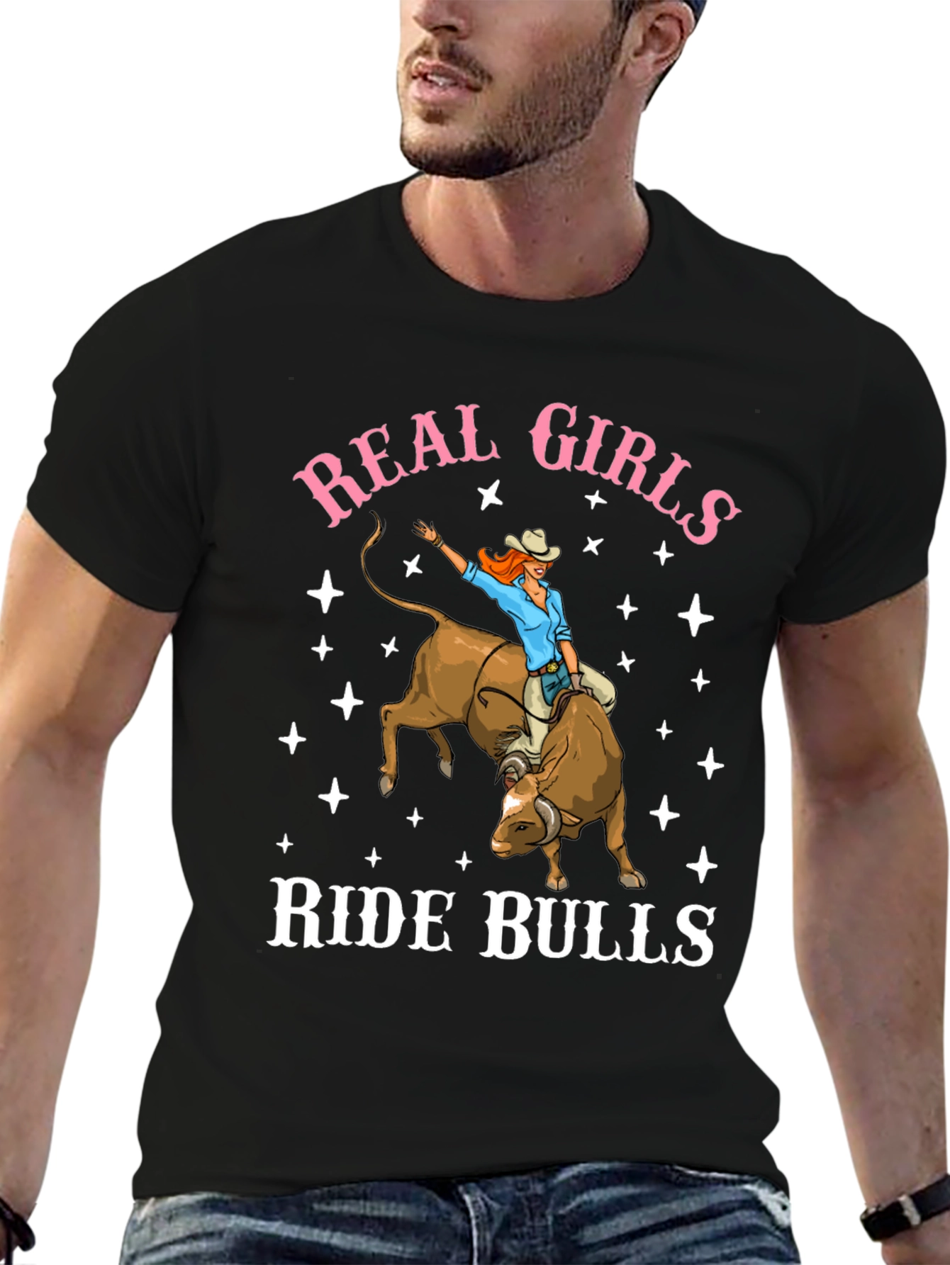 Real Girls Ride Bulls T-Shirt