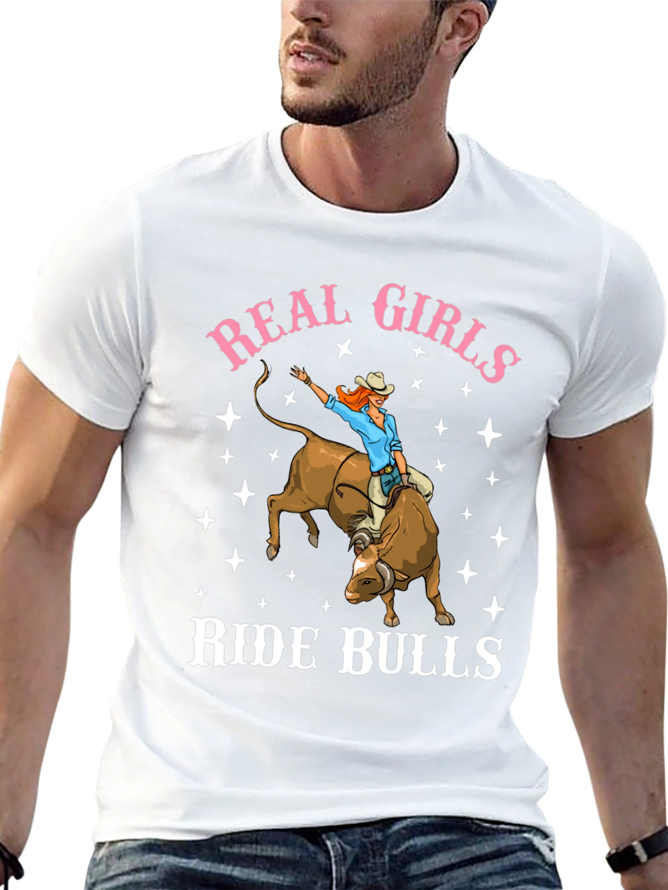 Real Girls Ride Bulls T-Shirt