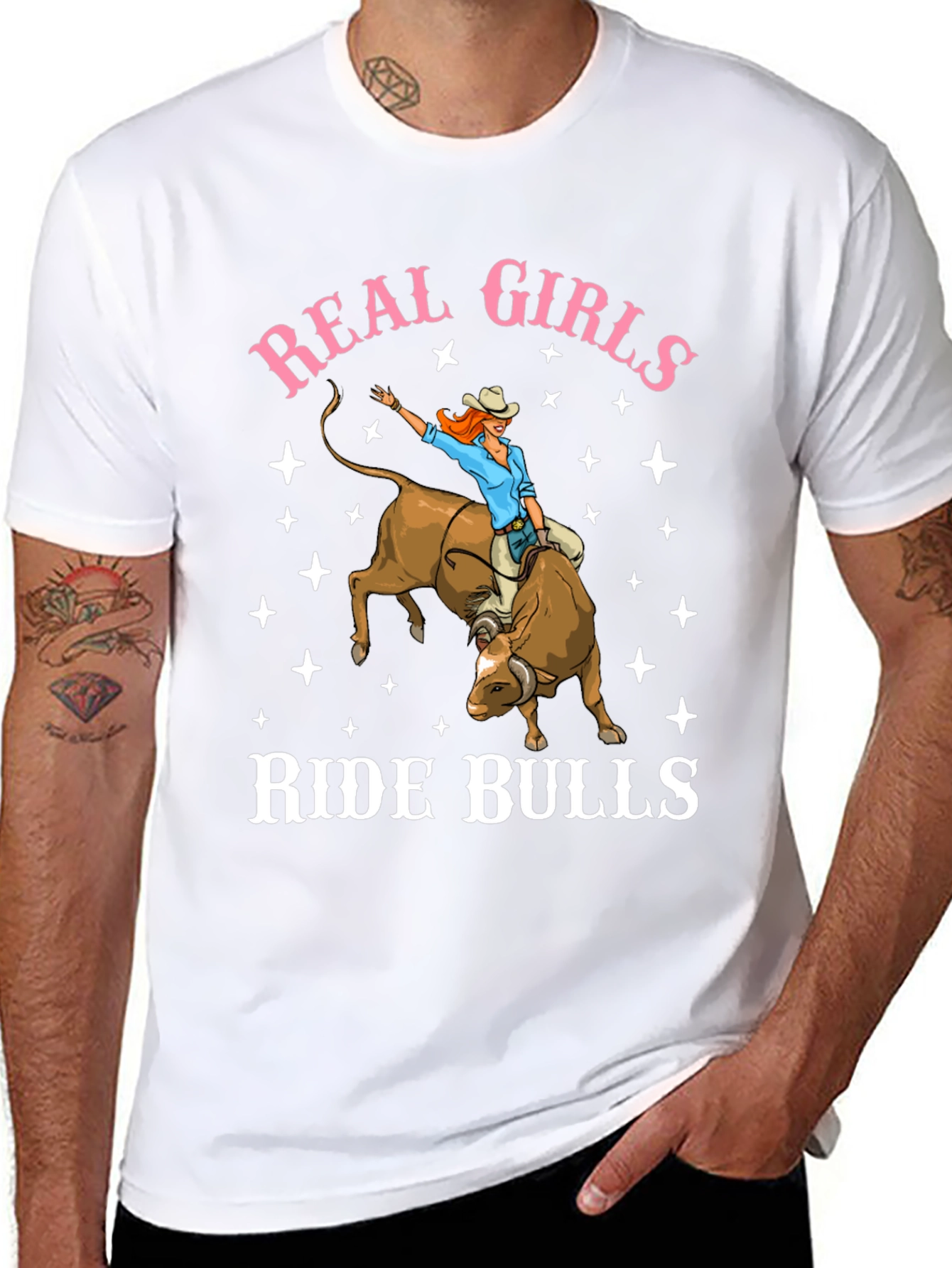 Real Girls Ride Bulls T-Shirt