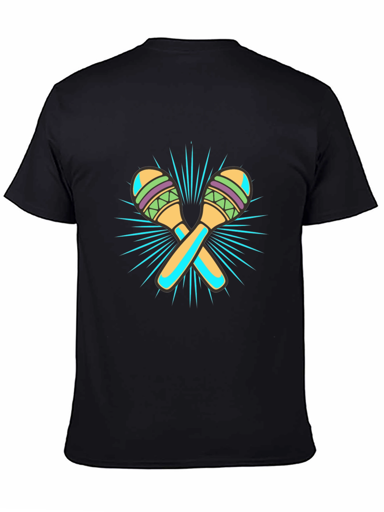 Maraca Graphic Black T-Shirt