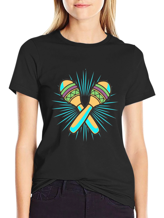 Maraca Graphic Black T-Shirt