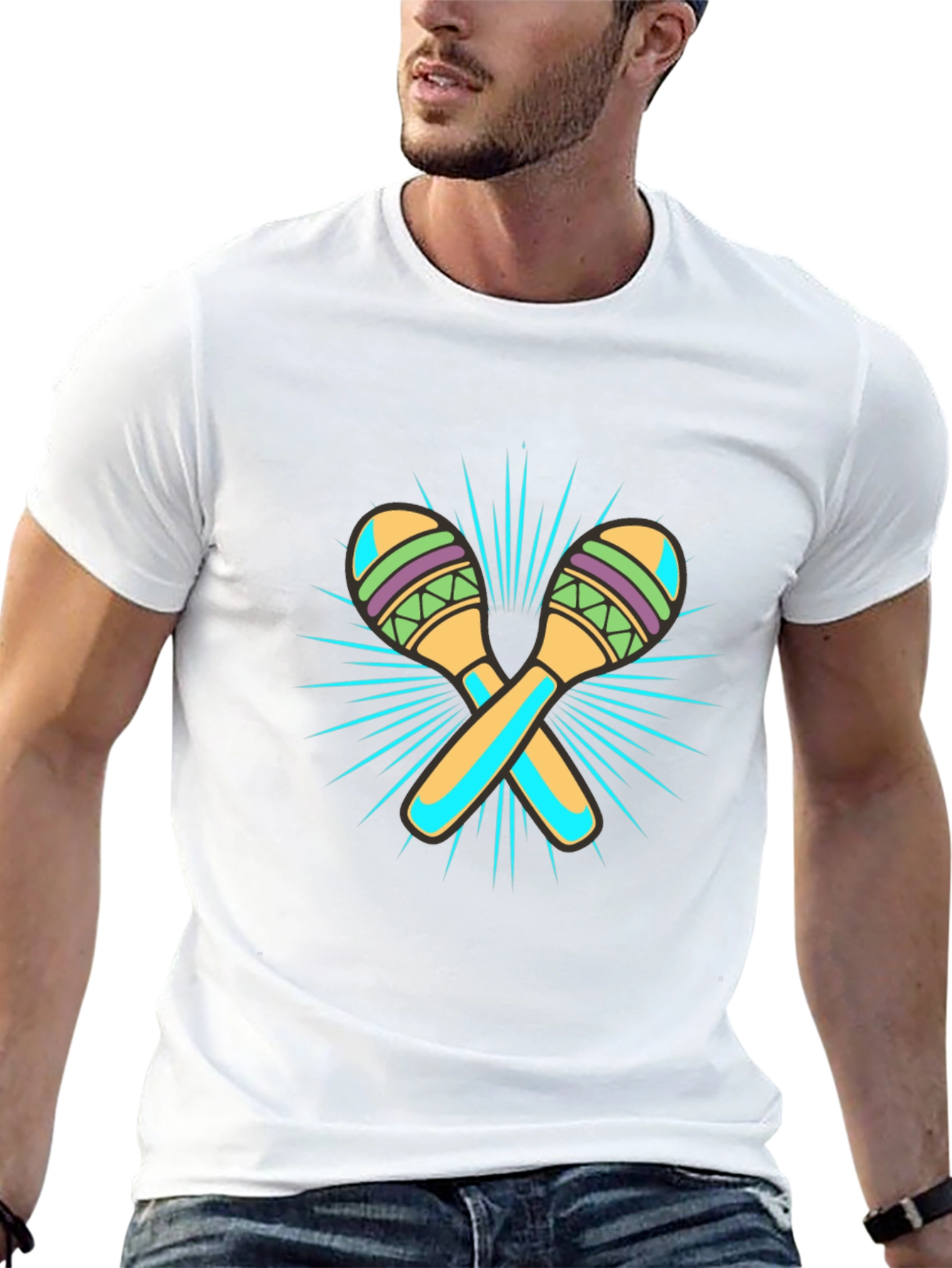 Maraca Graphic Black T-Shirt