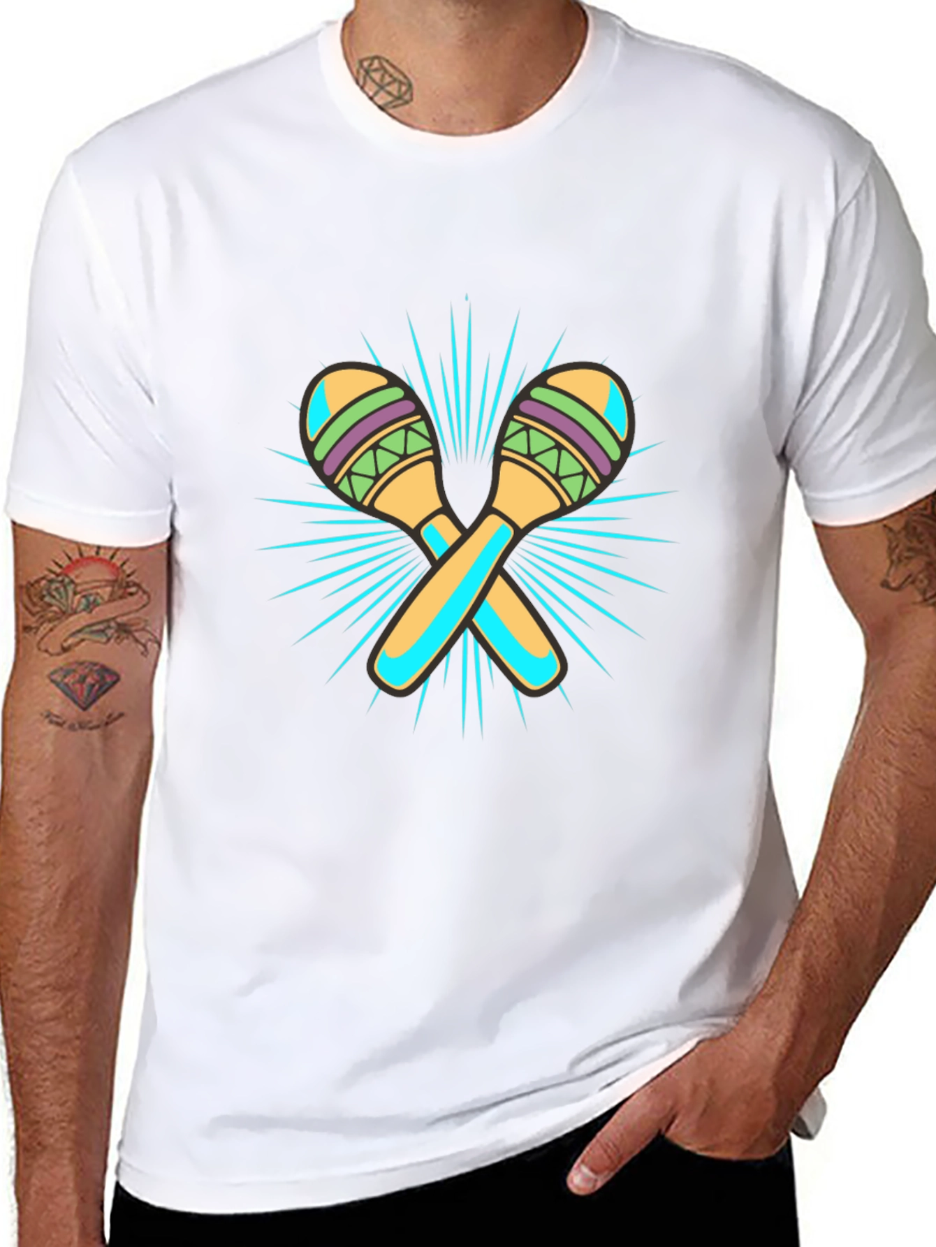 Maraca Graphic Black T-Shirt