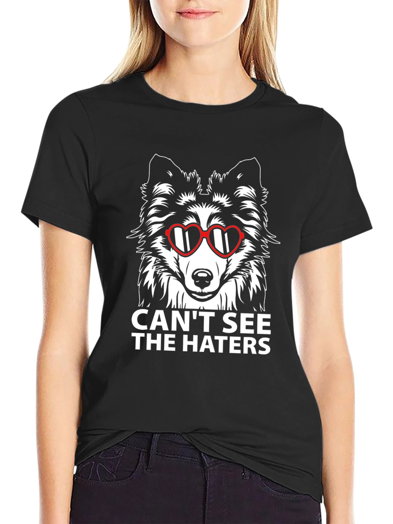 Cool Dog Tee: Cant See The Haters T-Shirt