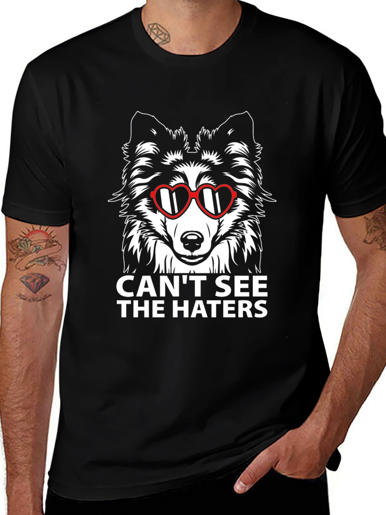 Cool Dog Tee: Cant See The Haters T-Shirt