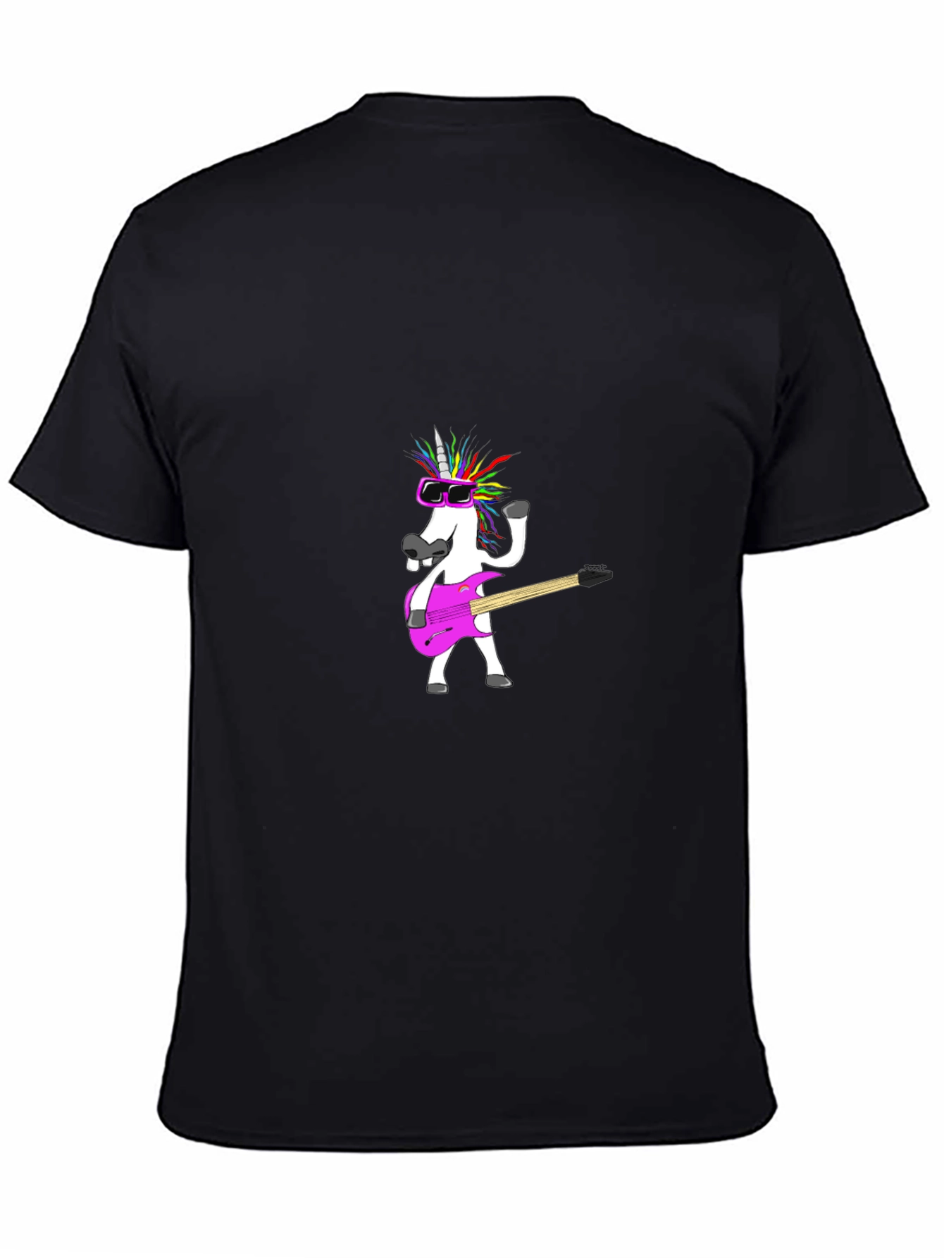 Unicorn Guitarist Black T-Shirt