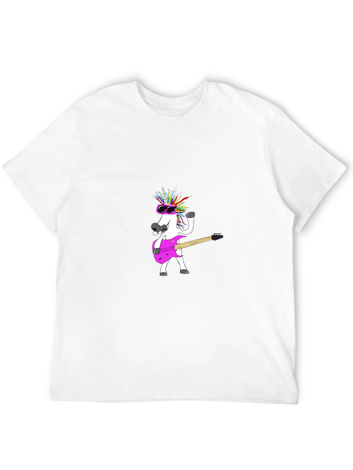 Unicorn Guitarist Black T-Shirt