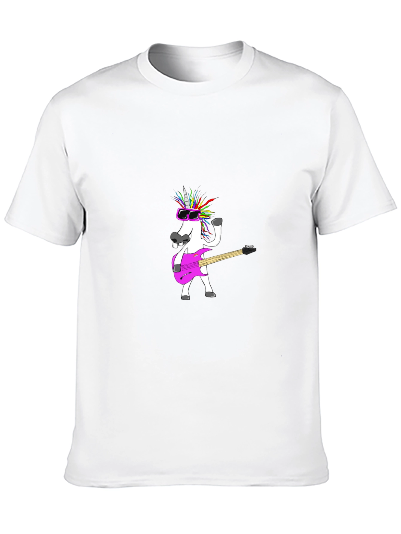 Unicorn Guitarist Black T-Shirt