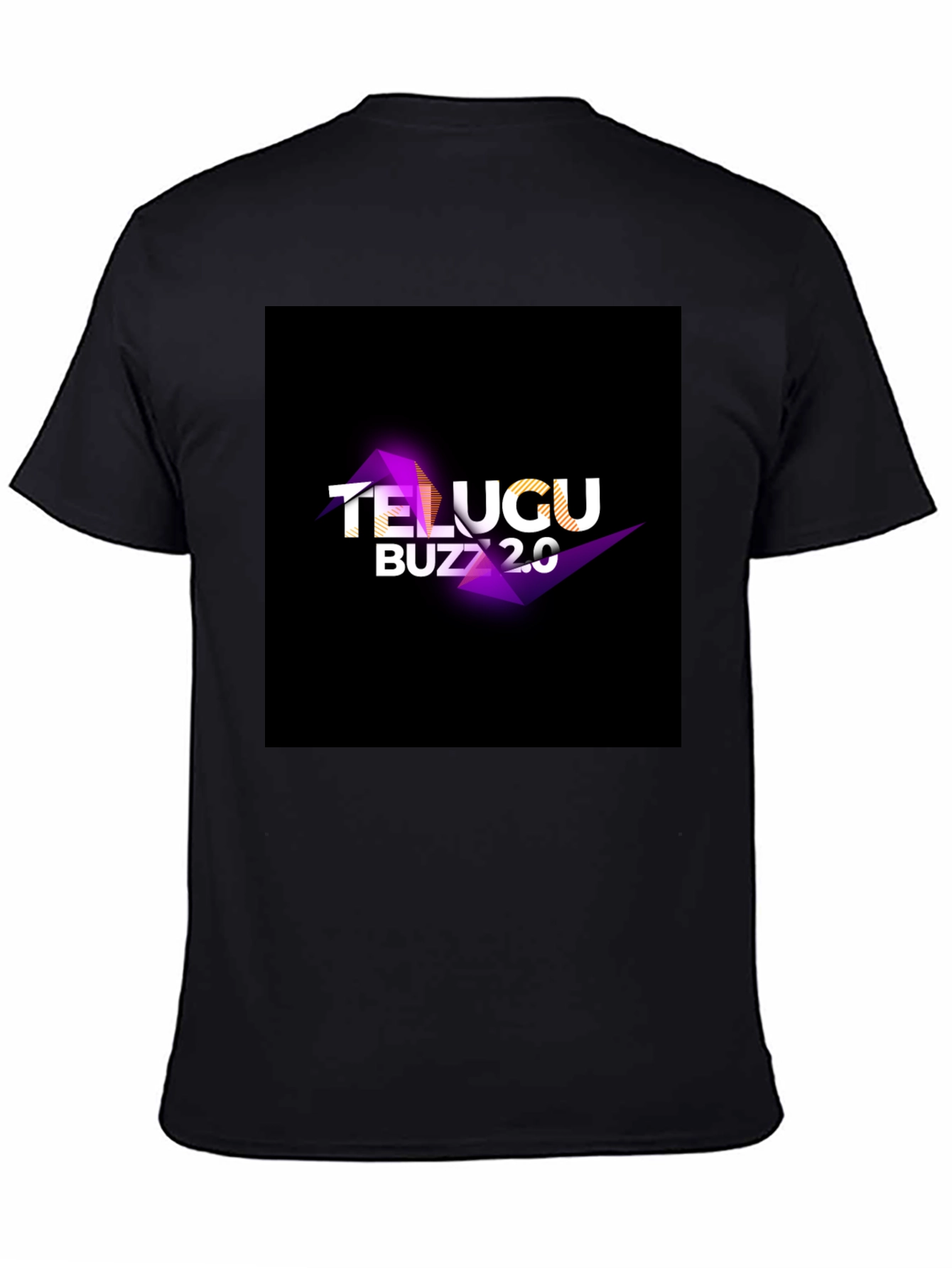 Telugu Buzz 2.0 Graphic Tee - Stylish Black T-Shirt